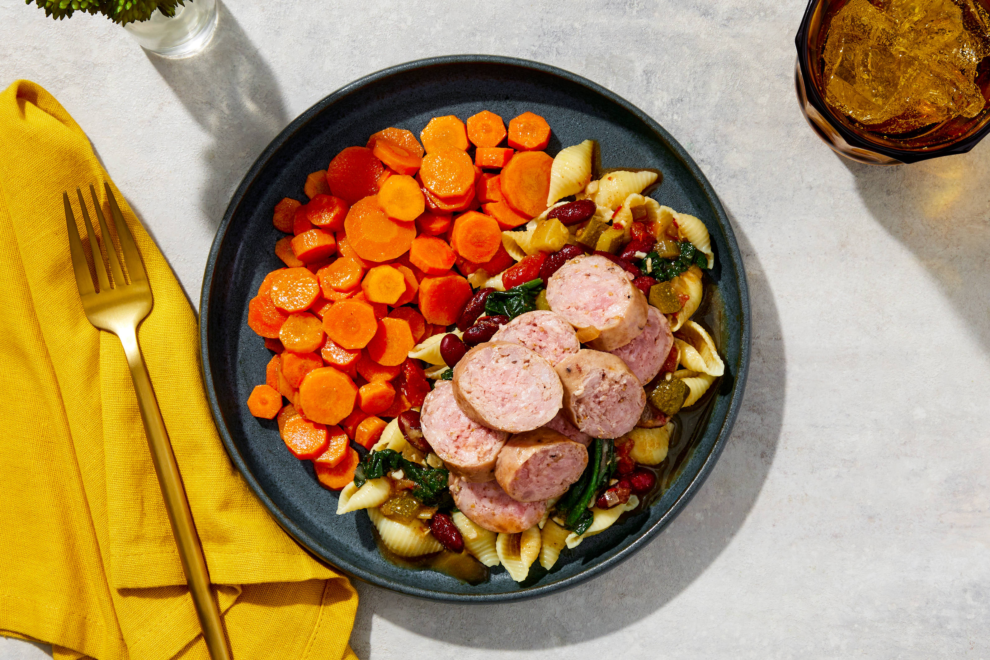 Minestrone-Style Sausage & Shells