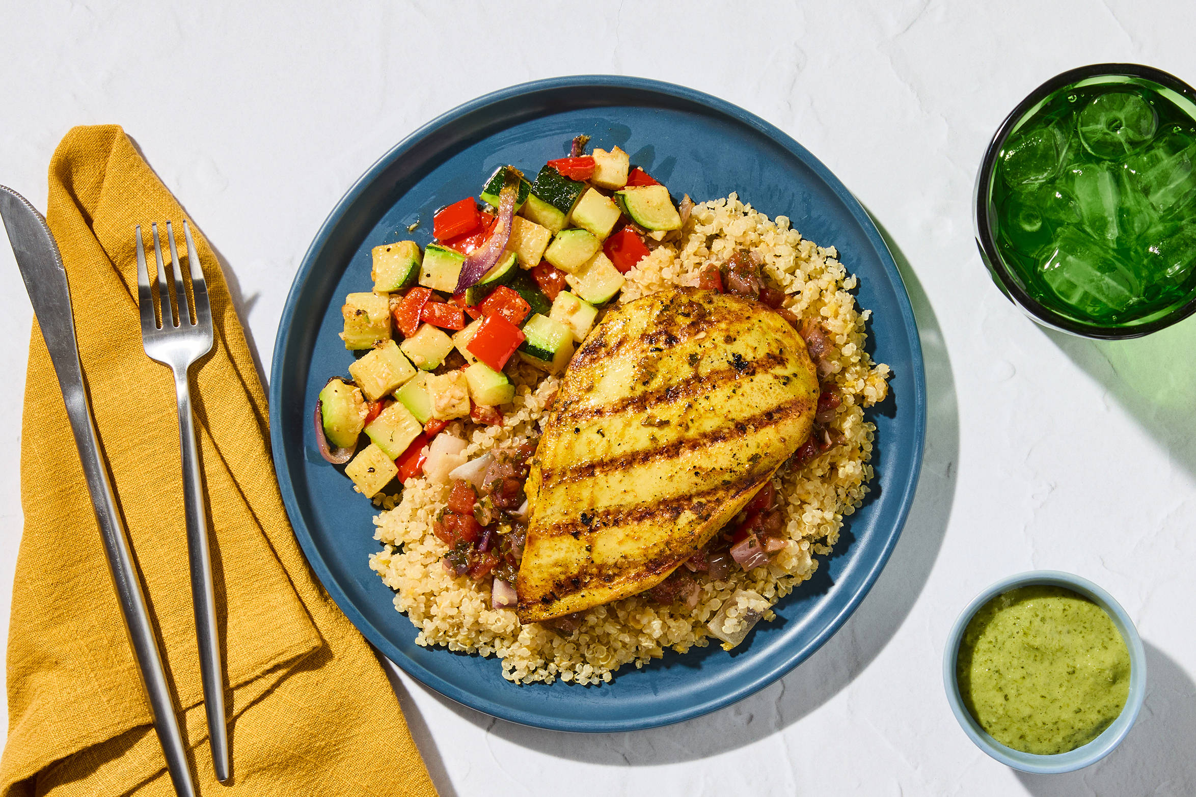 Moroccan-Spiced Chicken & Apricot Quinoa