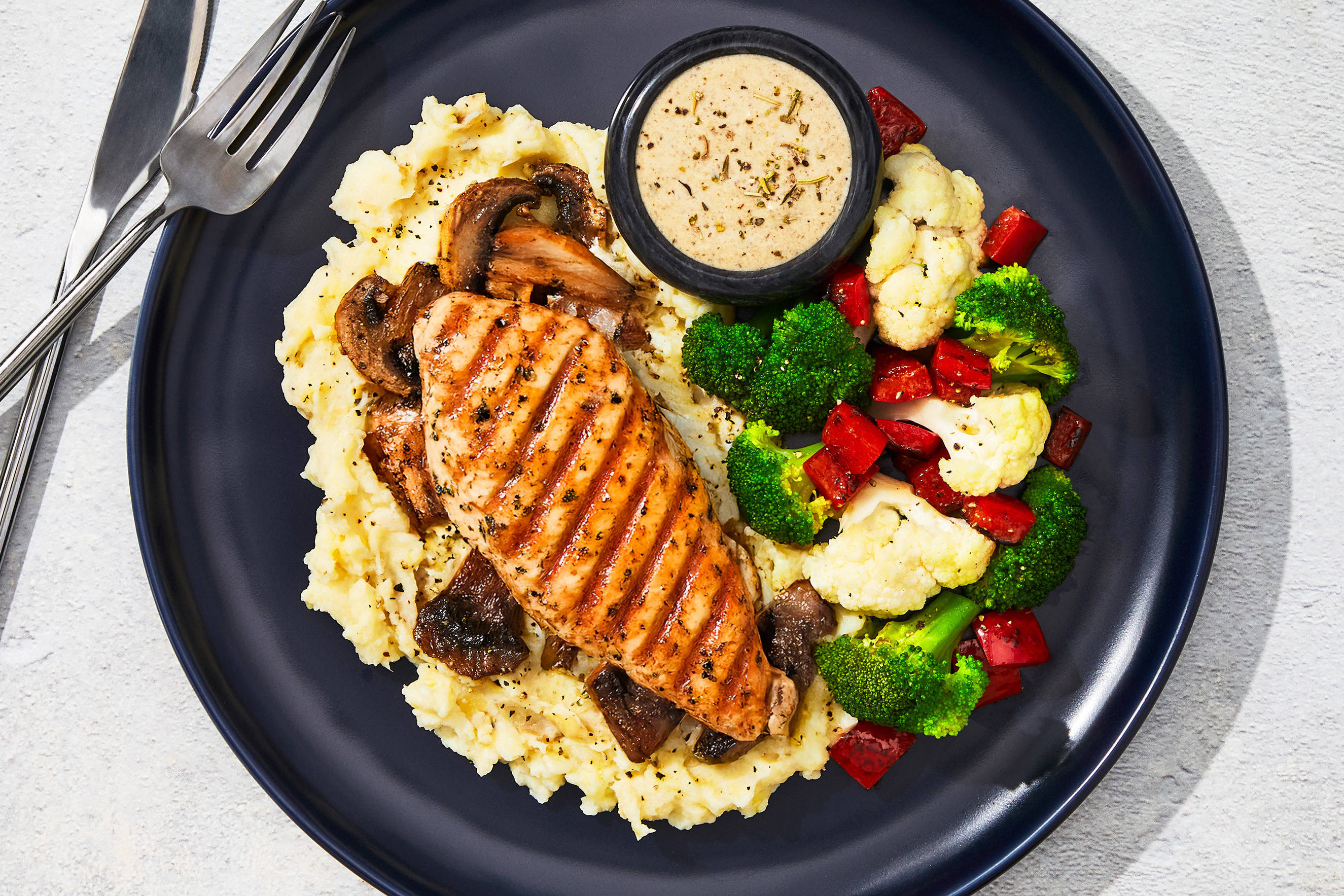 Mushroom & Onion Cream Chicken Breast