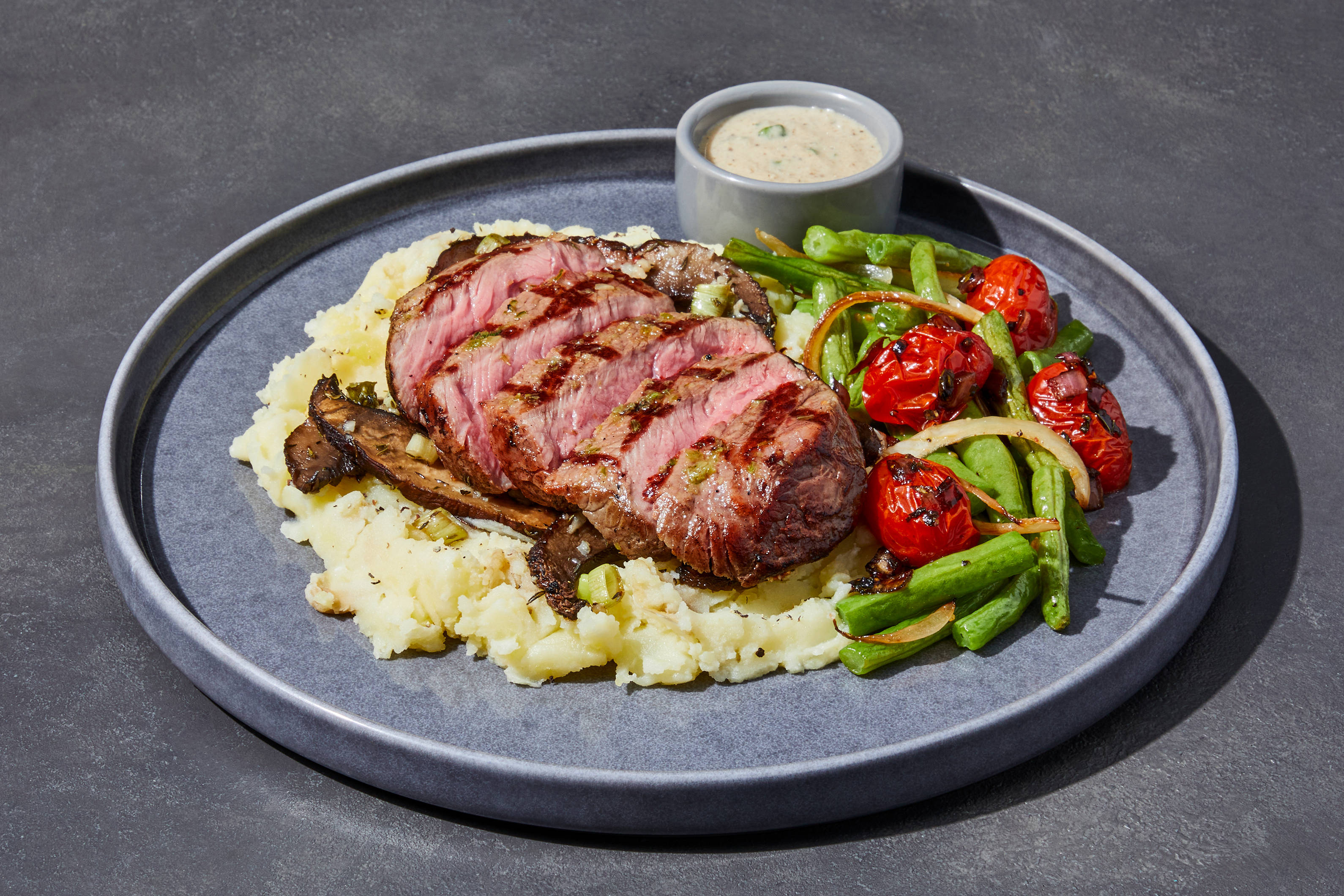 Portobello Stroganoff Filet Mignon