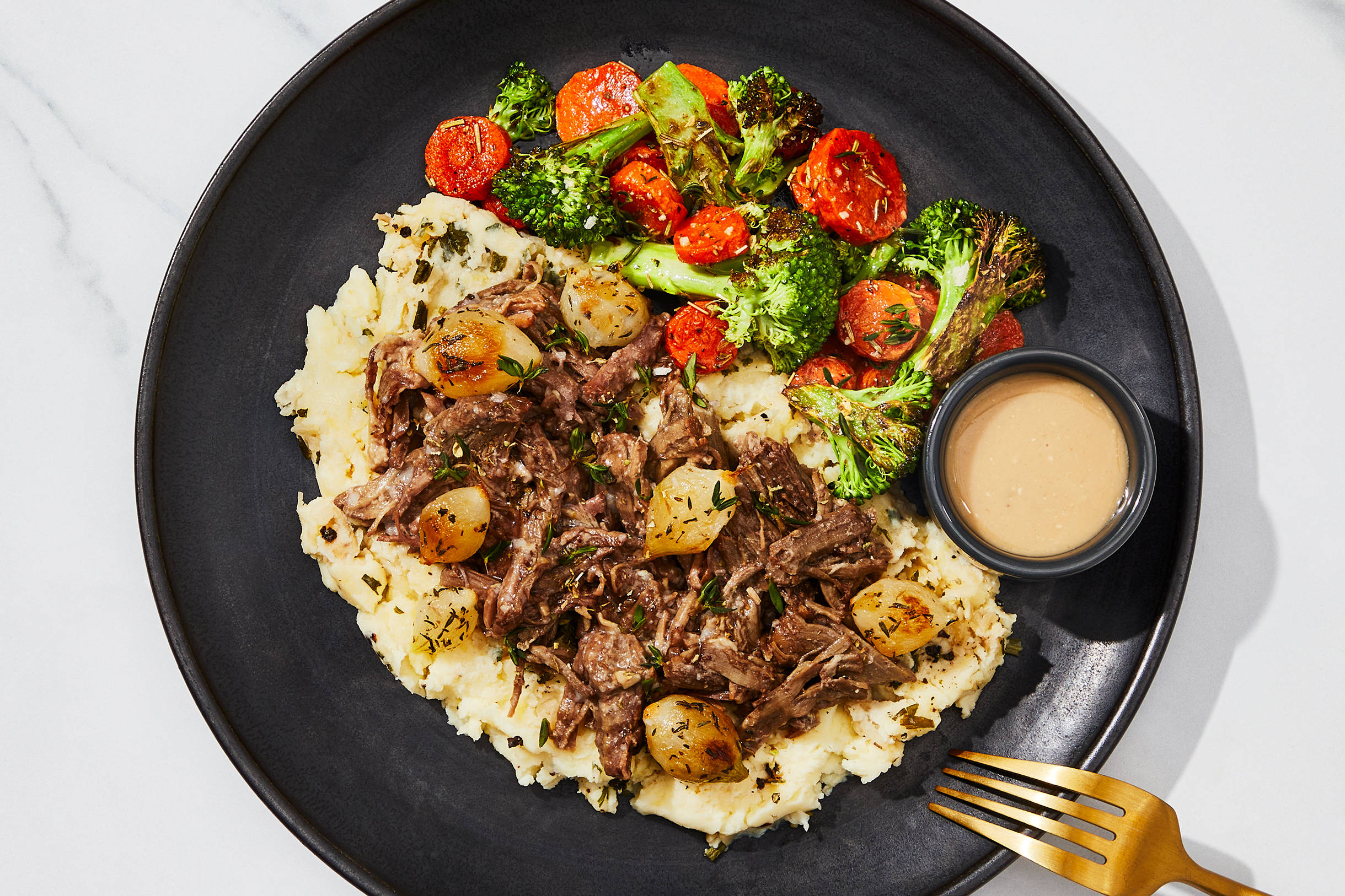 Pot Roast Shredded Beef & Mash