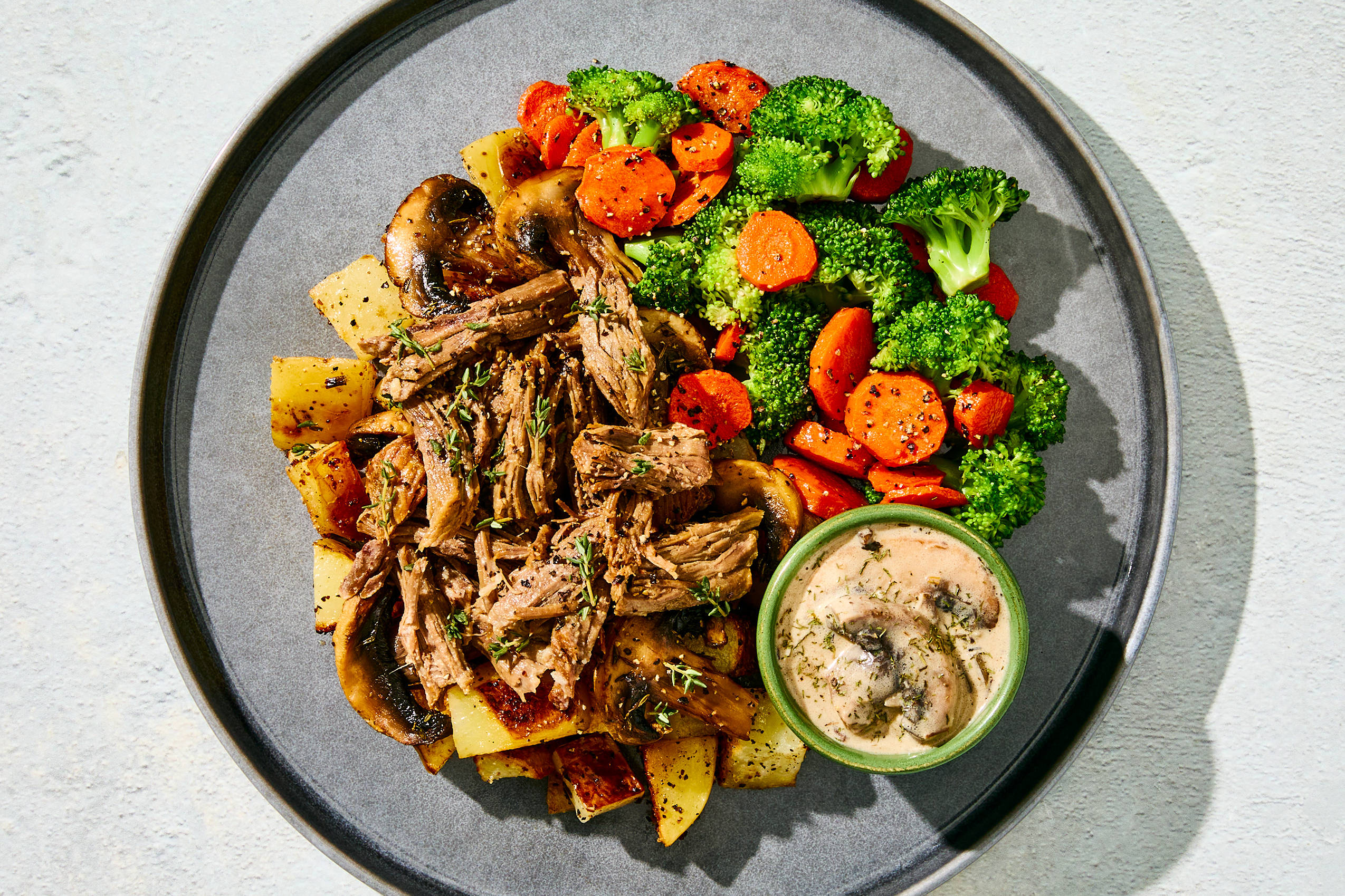 Shredded Beef & Mushroom Gravy