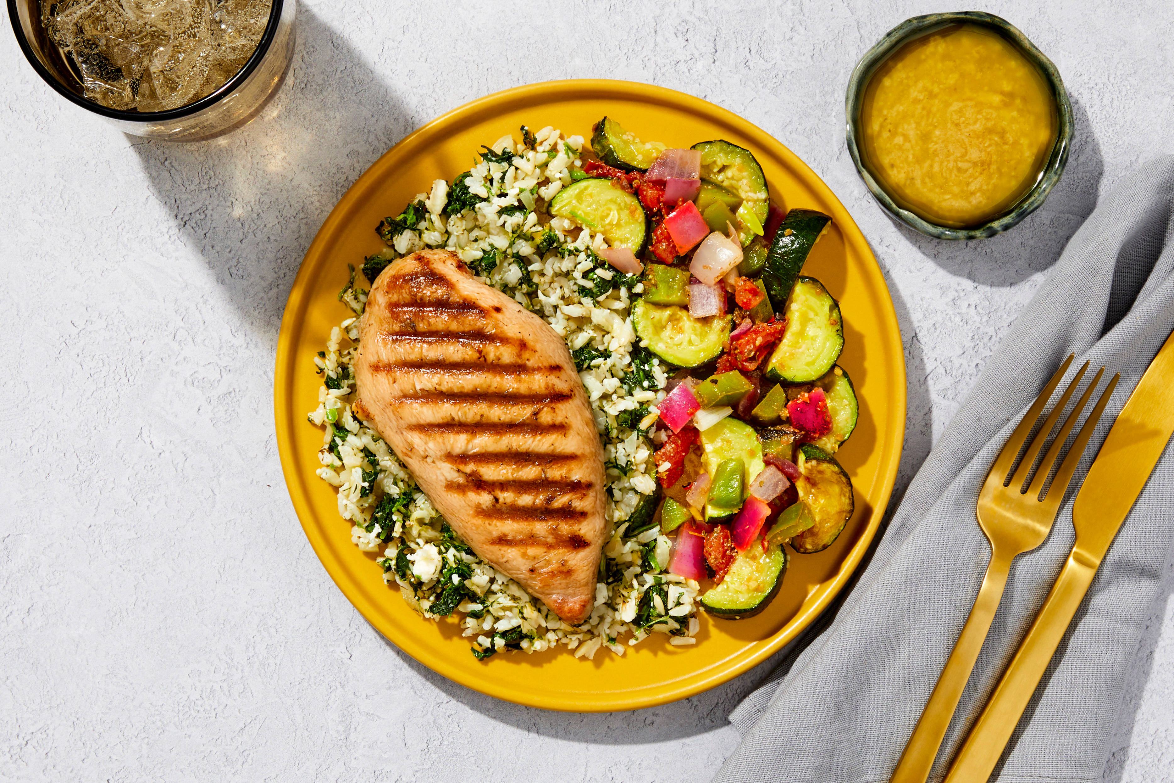 Spanakopita Rice & Chicken Breast
