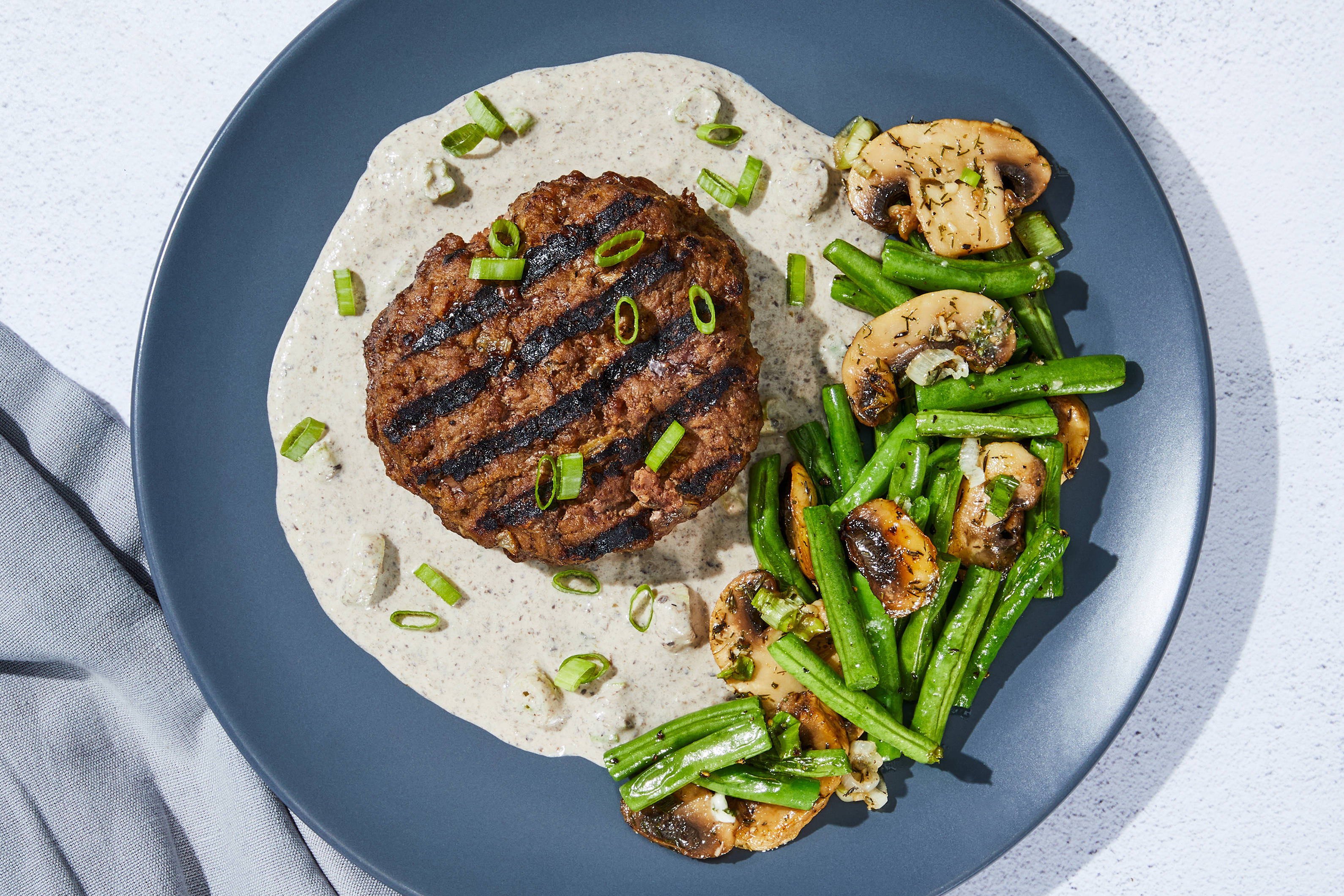 Stroganoff-Style Beef Burger