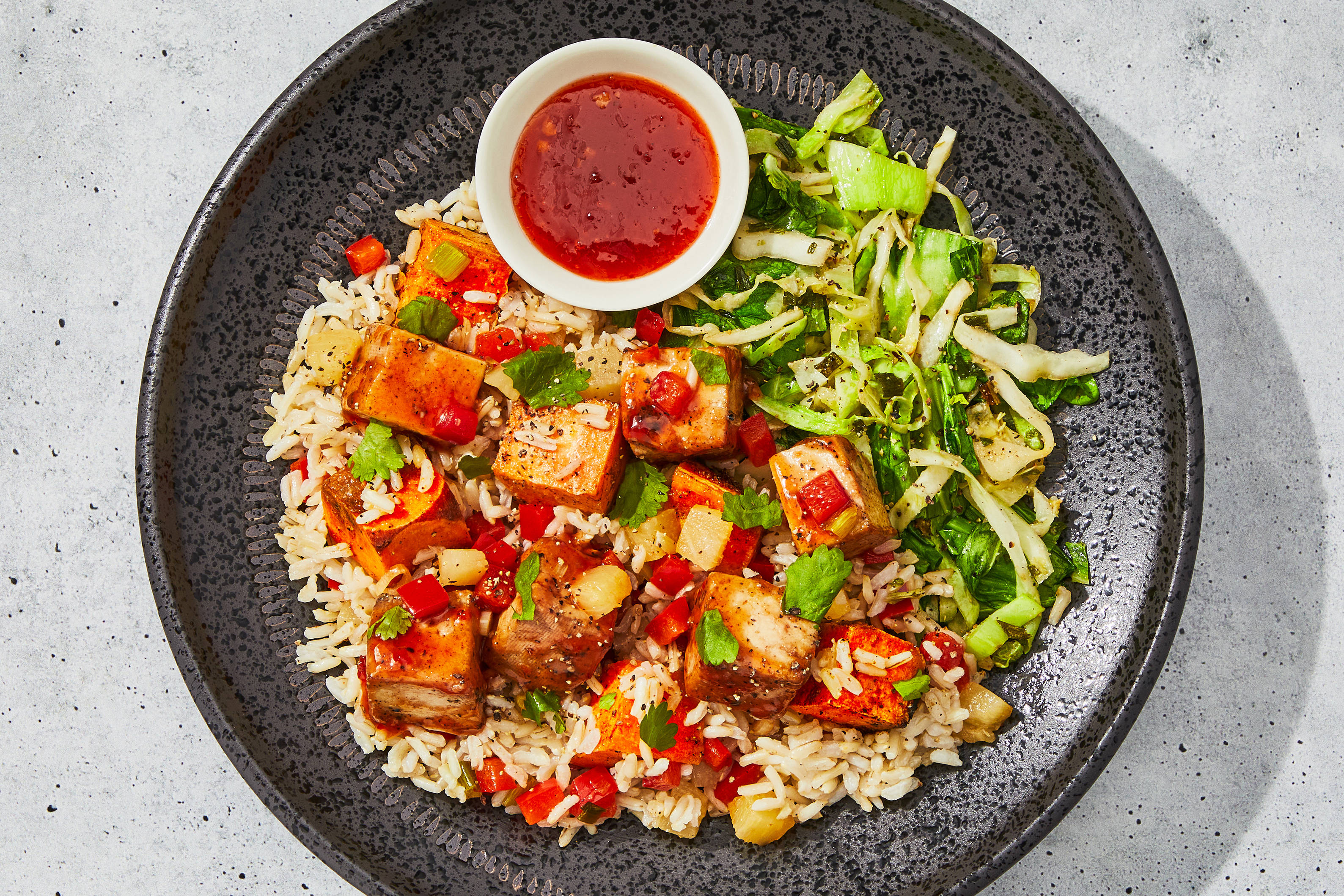 Sweet Chili Tofu & Coconut Rice