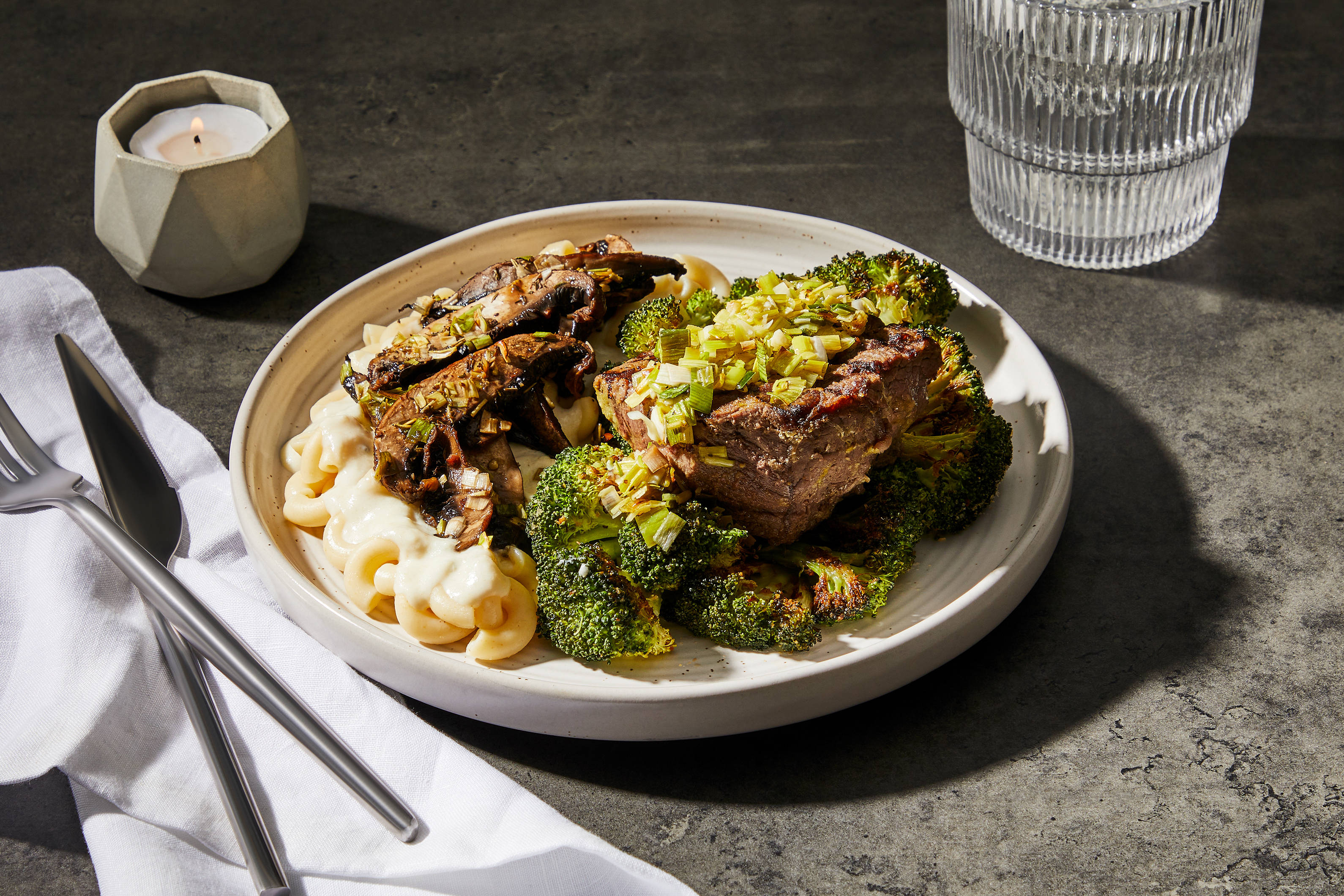 Truffle Mushroom Mac & Grilled Filet Mignon