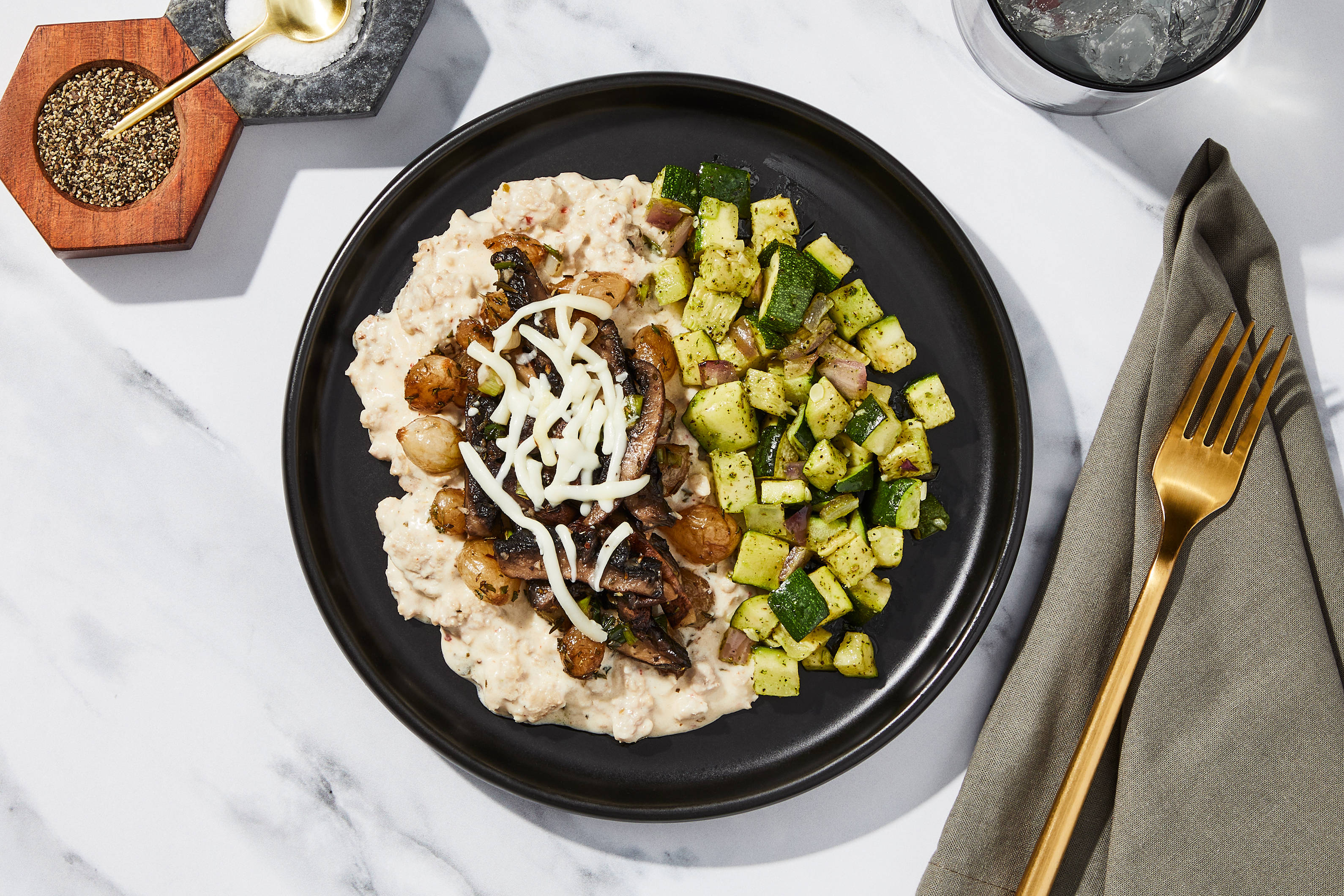 Unstuffed Portobellos & Italian Sausage
