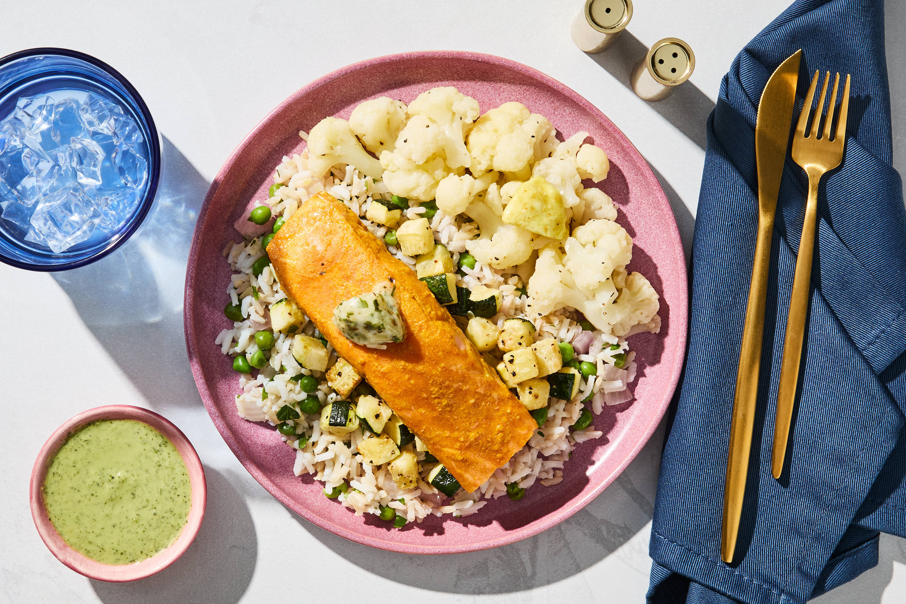 Tandoori Salmon & Lemon Rice