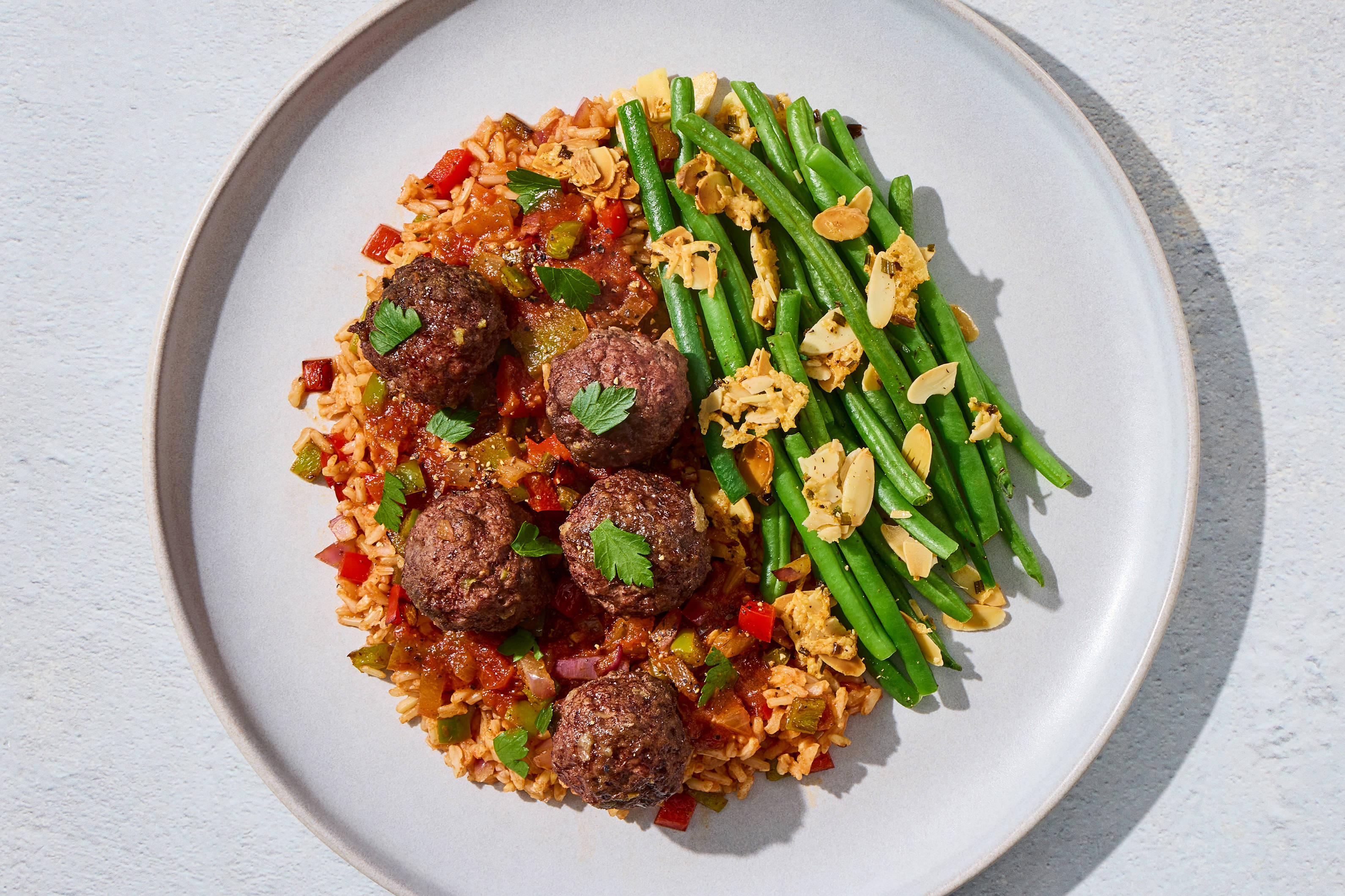 Unstuffed Peppers & Meatballs