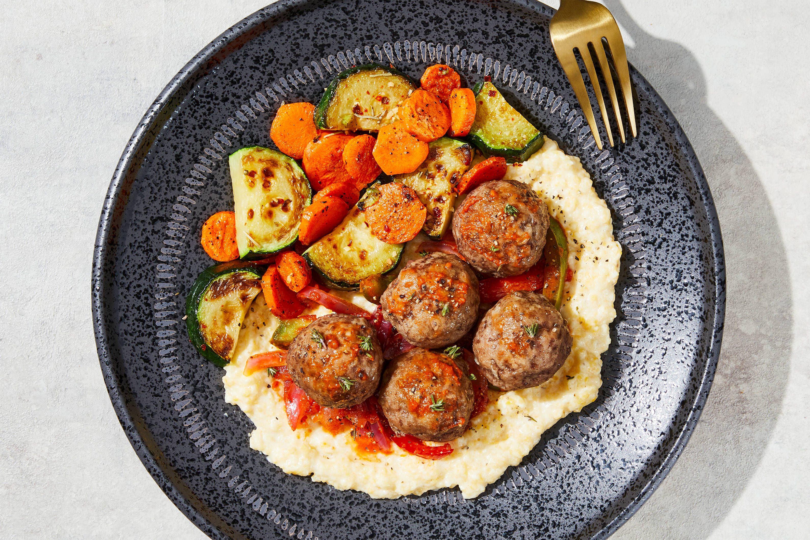 Tomato & Pepper Braised Meatballs