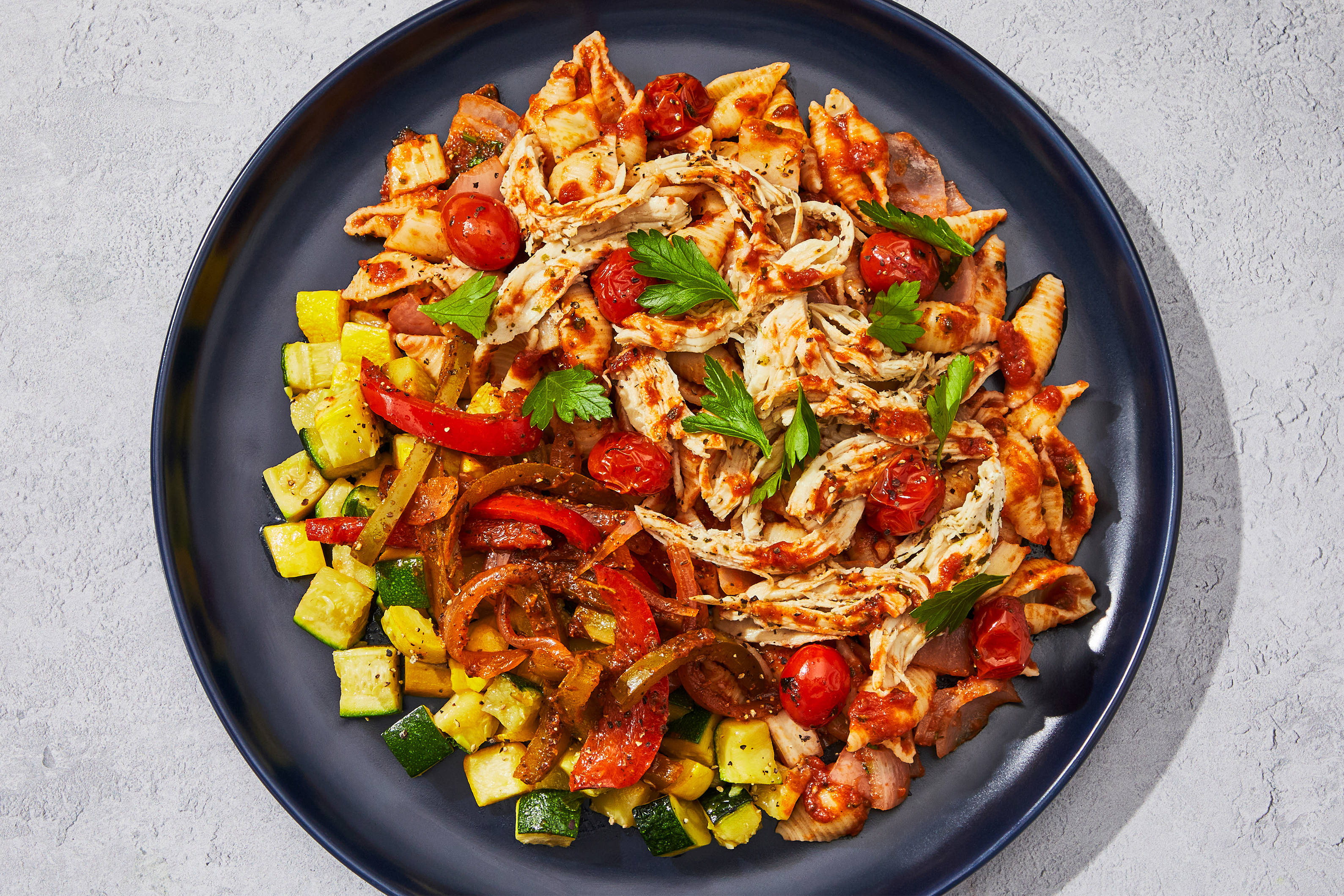 Tomato-Basil Chicken & Shells