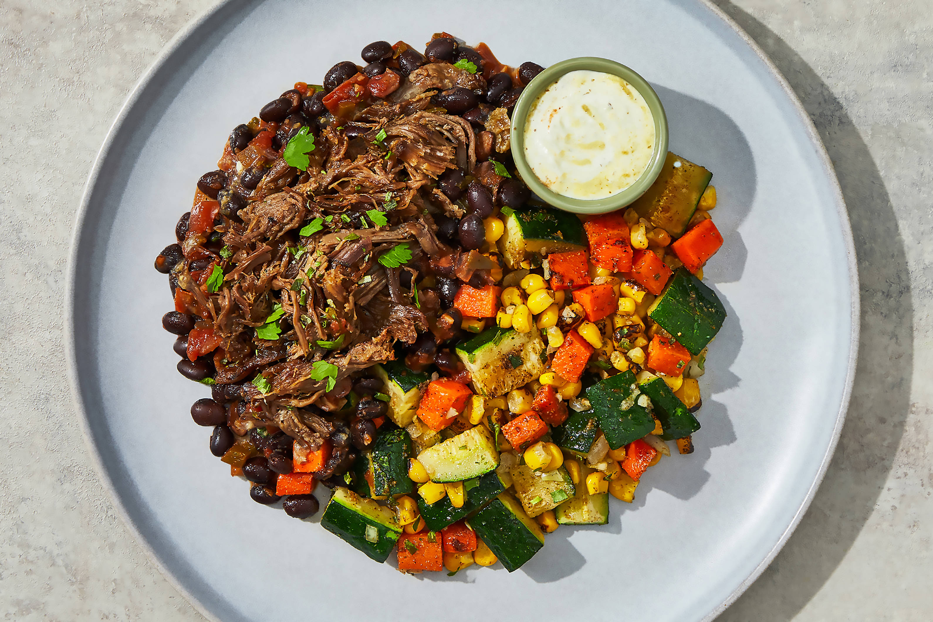 Tex-Mex Shredded Beef Bowl
