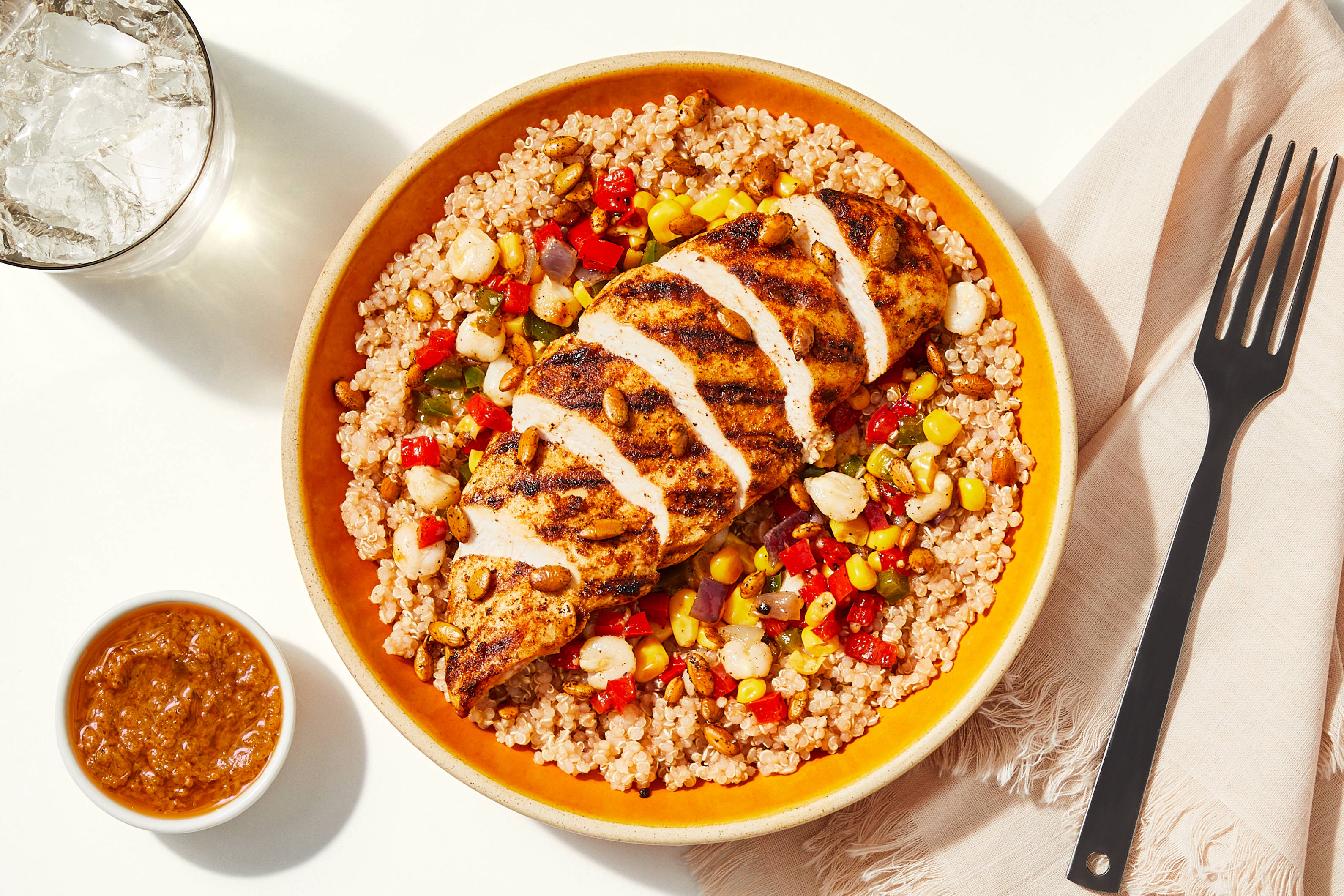 Southwest-Style Grilled Chicken Grain Bowl