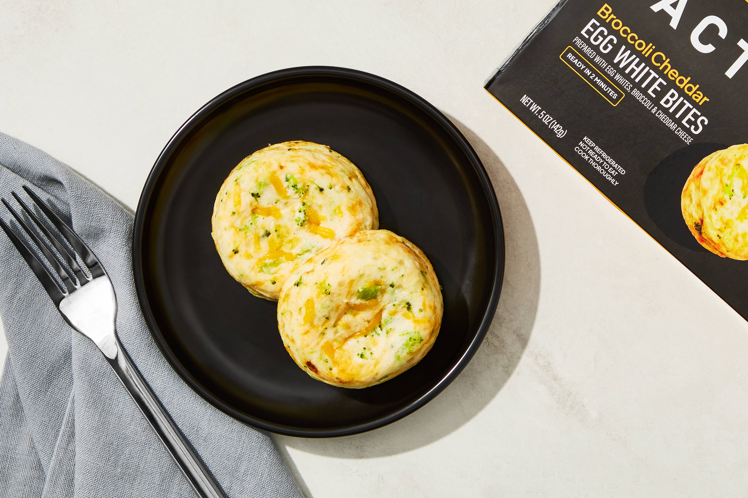 Broccoli & Cheddar Egg White Bites