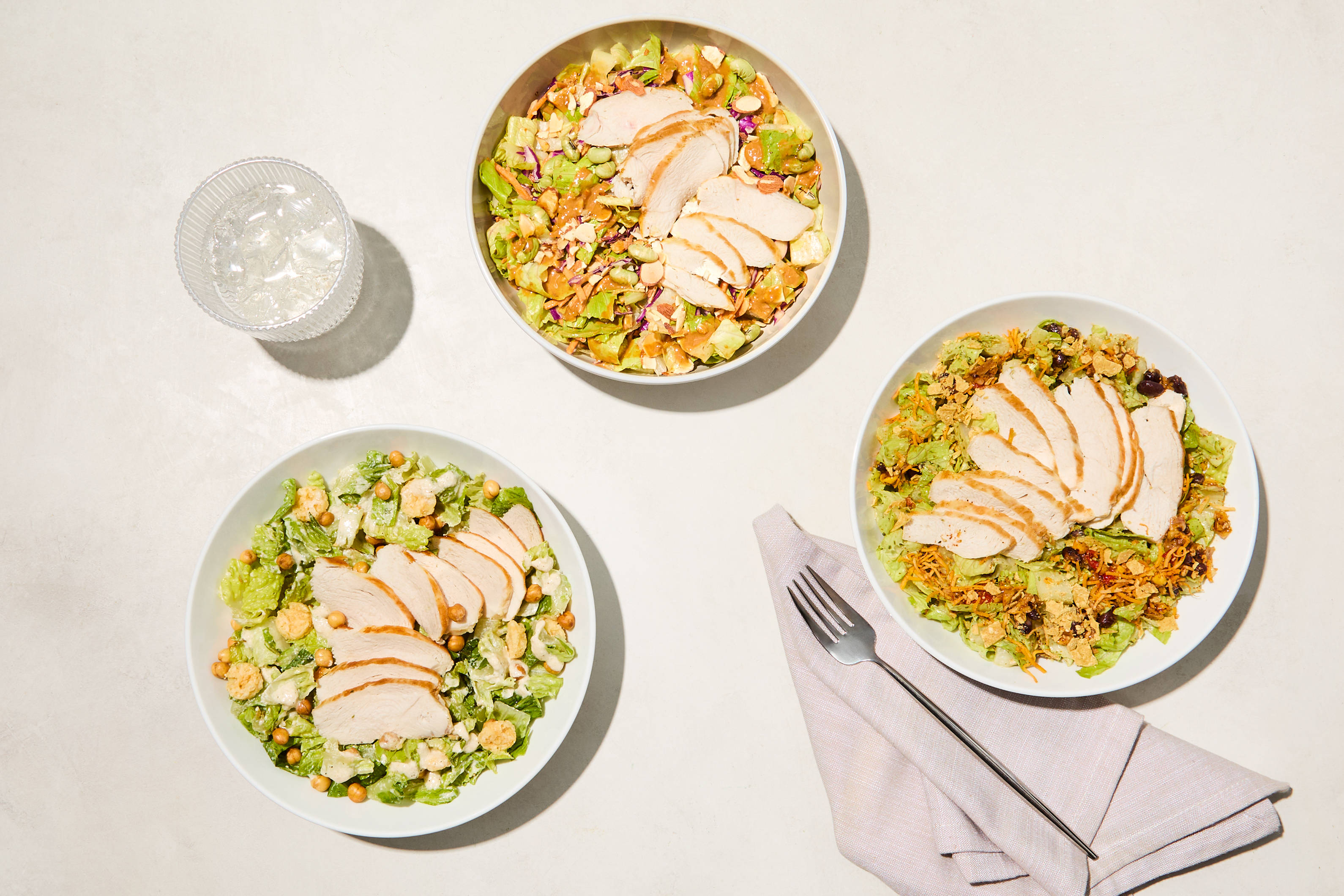 Santa Fe, Thai Peanut & Caesar Salad Bundle