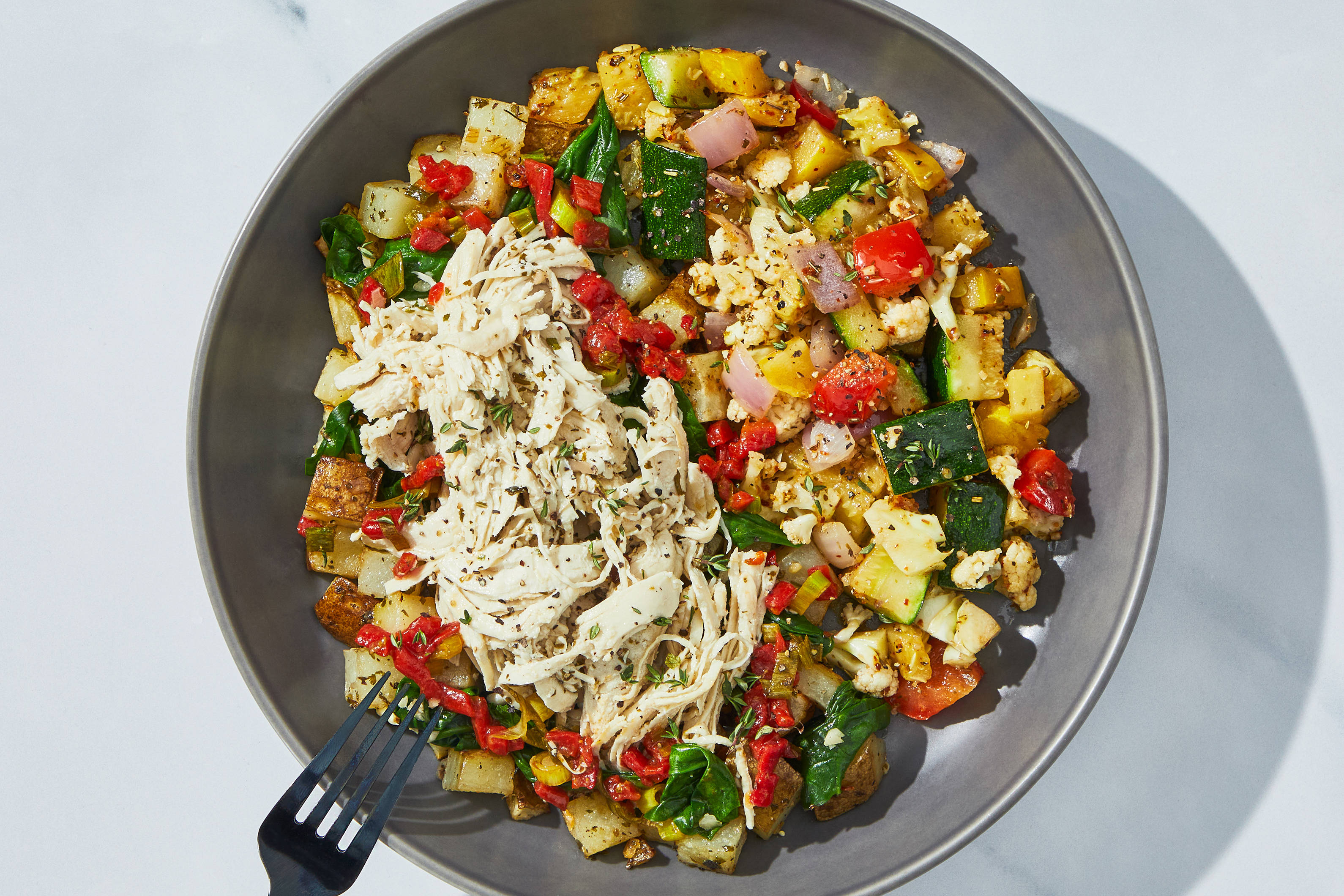 Red Pepper Bruschetta Shredded Chicken