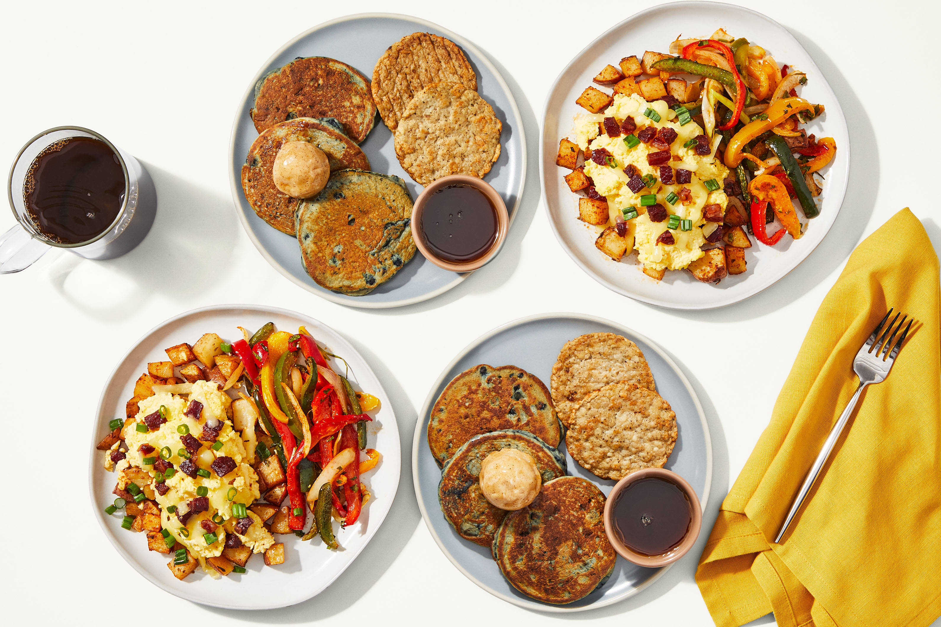 Breakfast Bundle - Blueberry Protein Pancakes & Potato, Bacon & Egg Skillet
