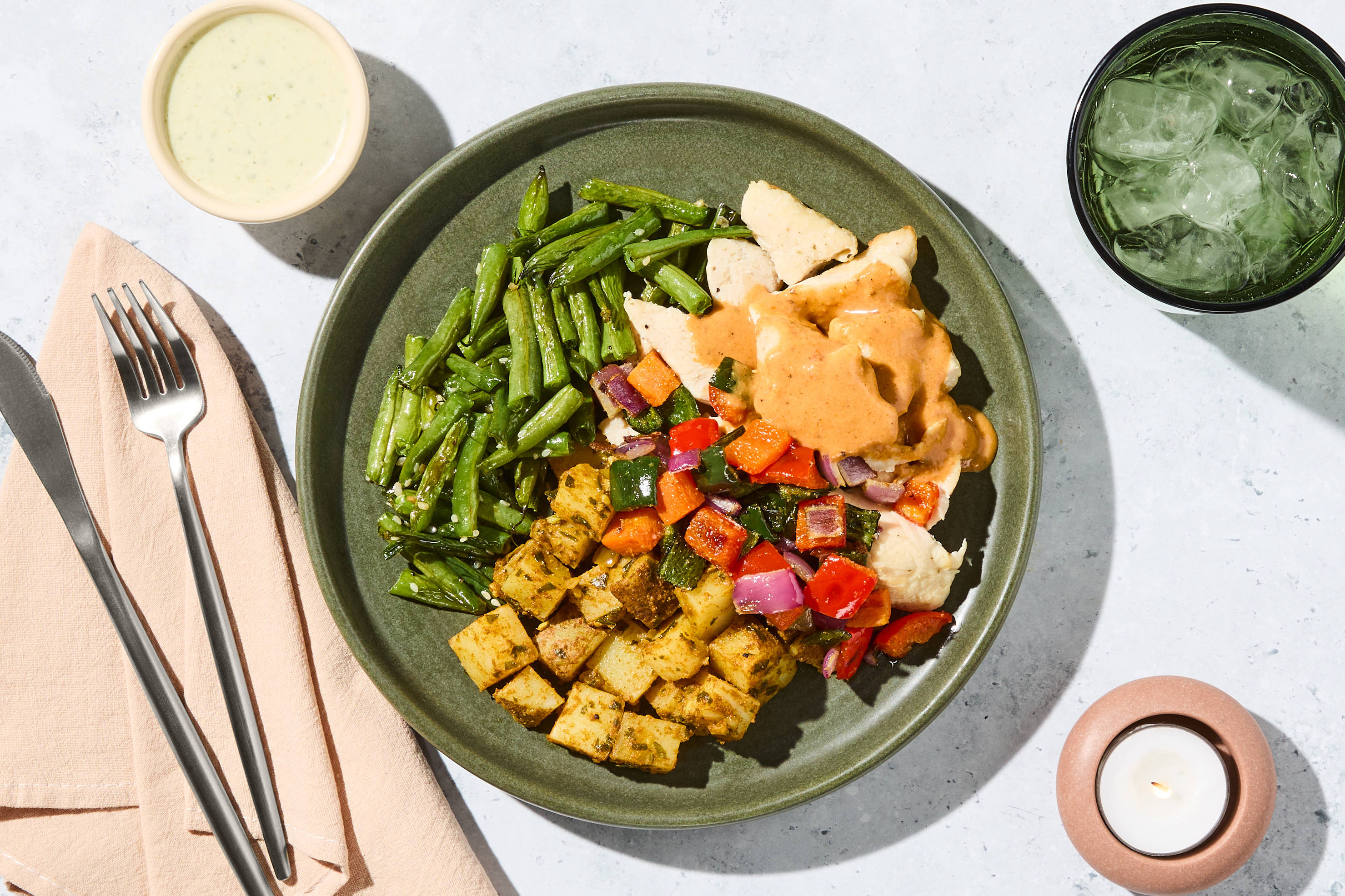 Hähnchen Vindaloo & Kreuzkümmel-Kartoffeln