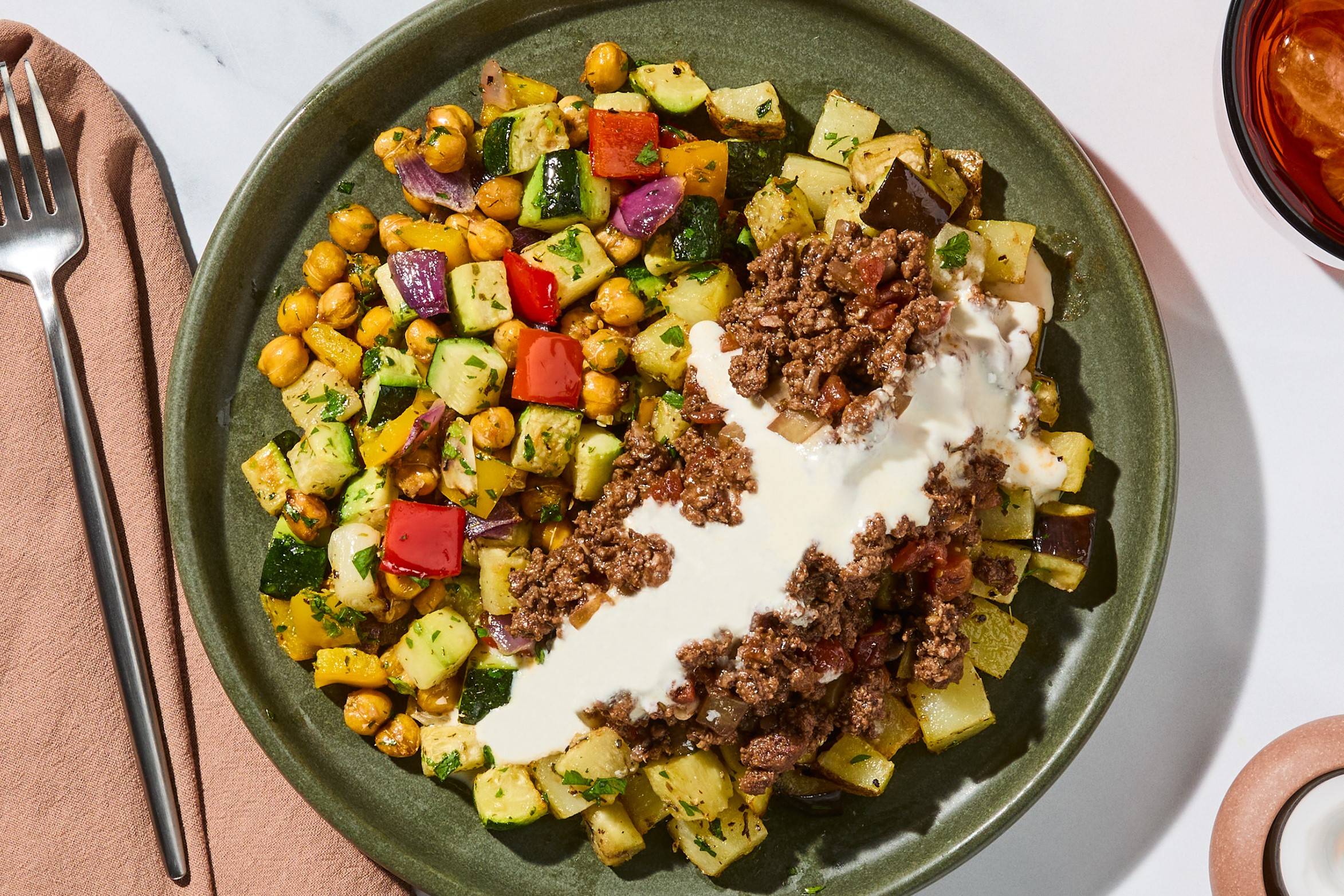 Moussaka-Style Rinderhack mit Aubergine & Béchamel sauce