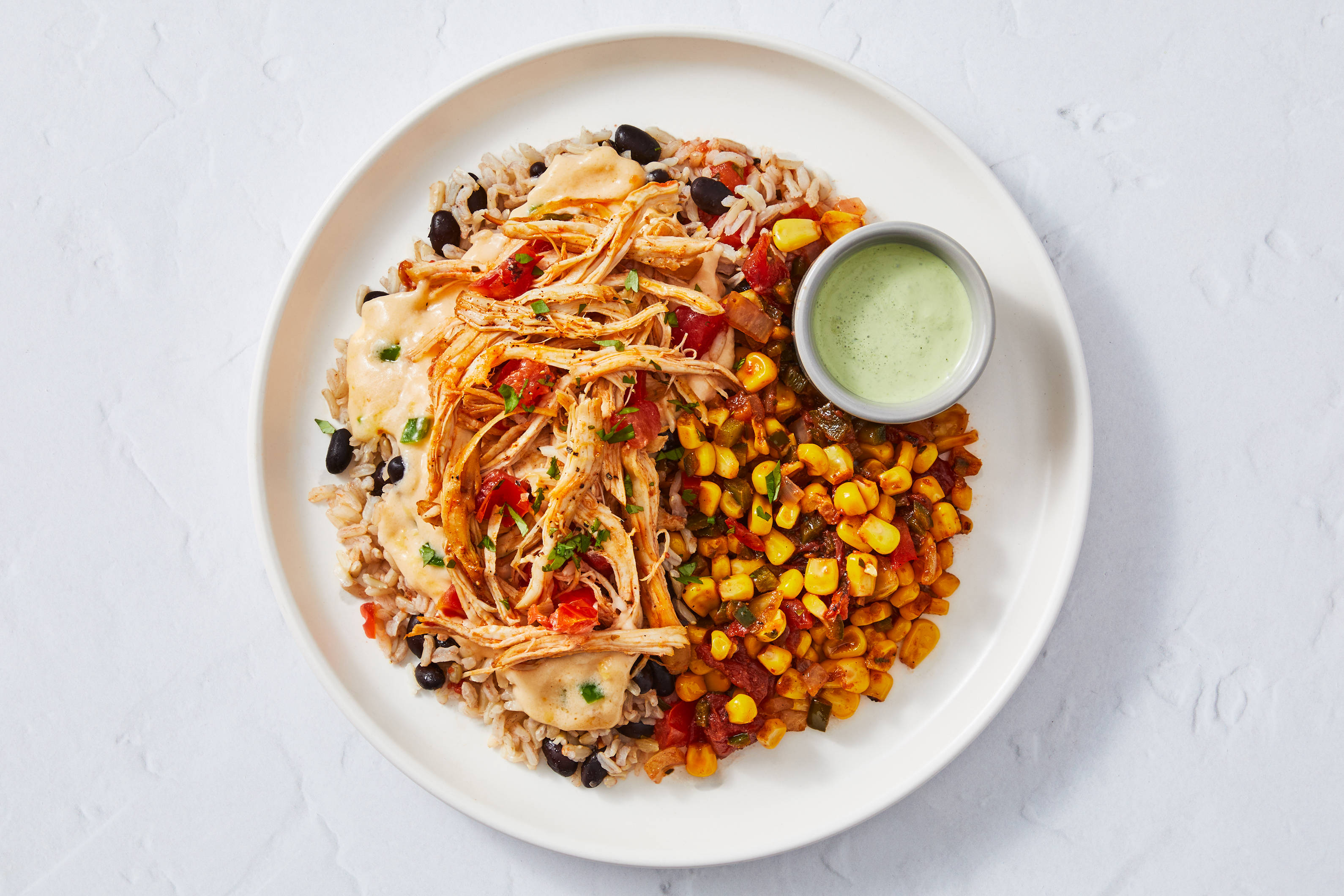 Shredded Chicken Taco Bowl