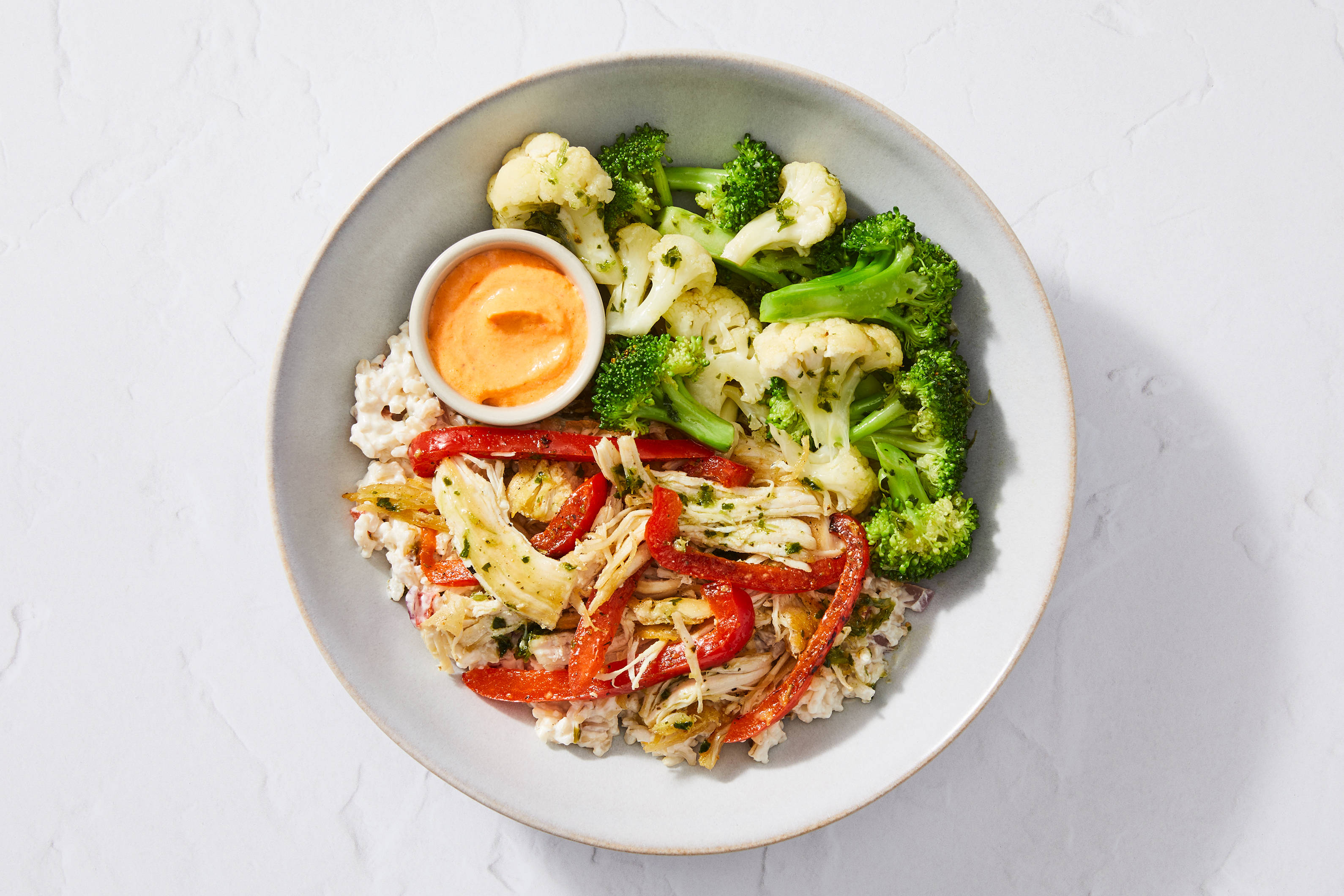 Roasted Red Pepper Shredded Chicken