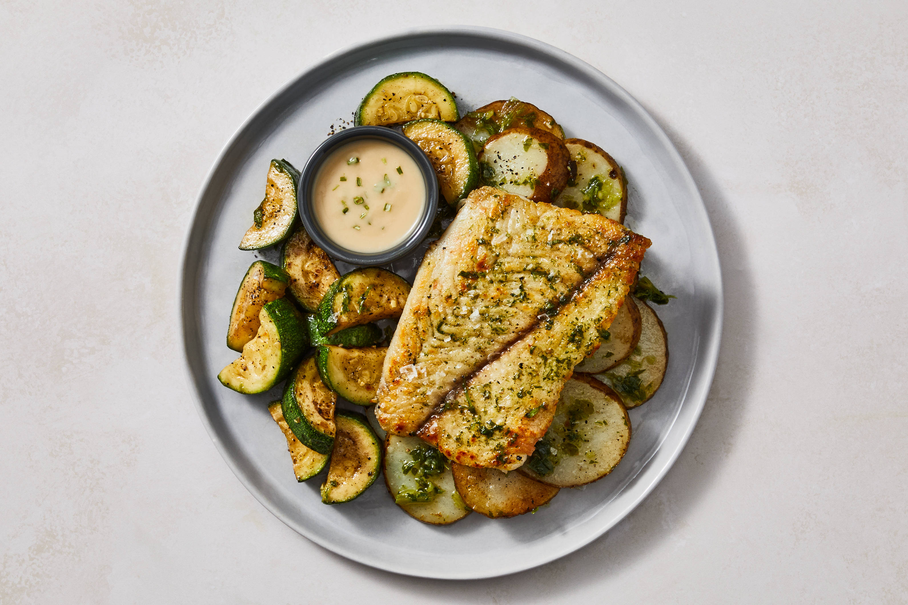 Garlic Herb Roasted Barramundi