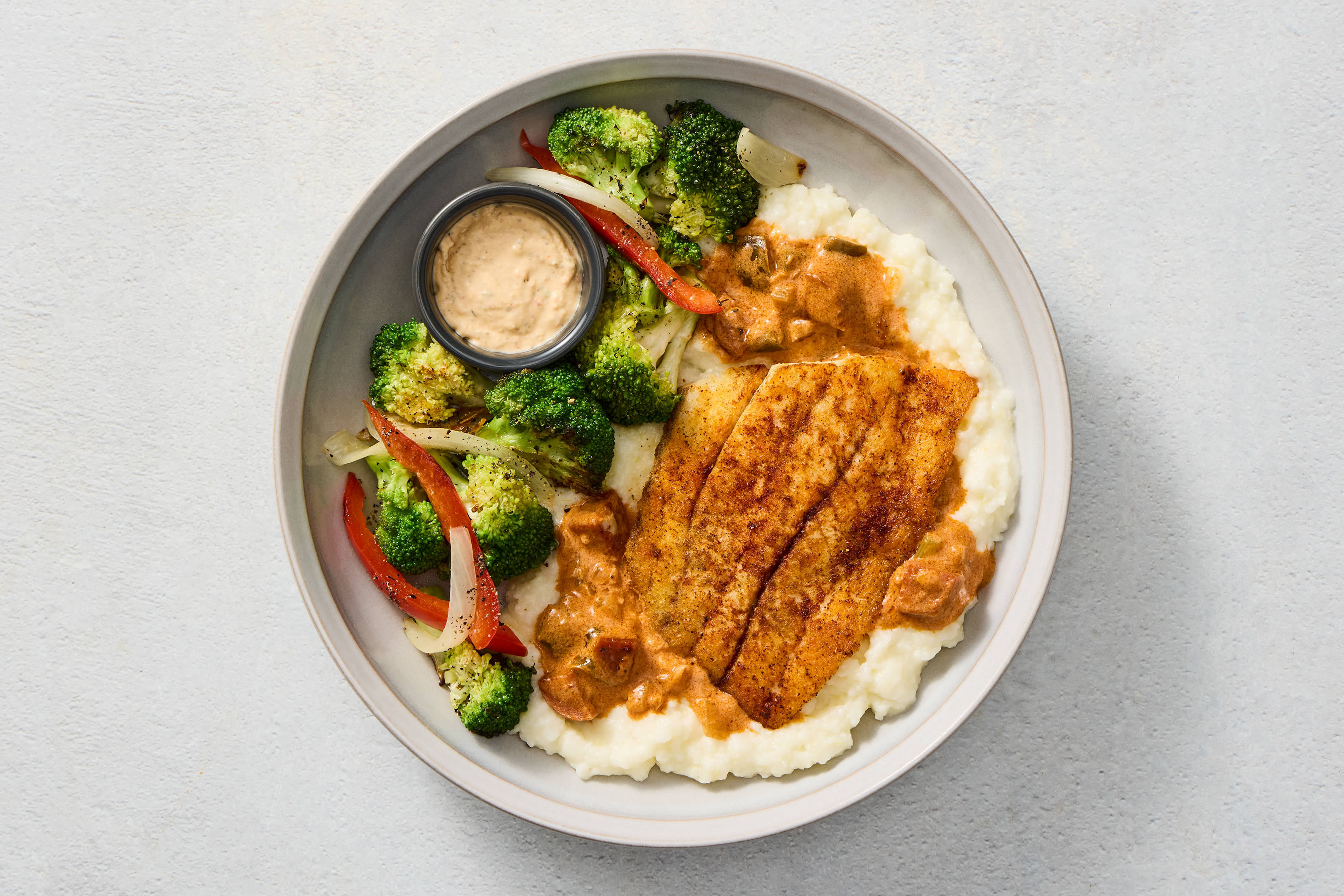 Cajun Barramundi & Andouille Gravy