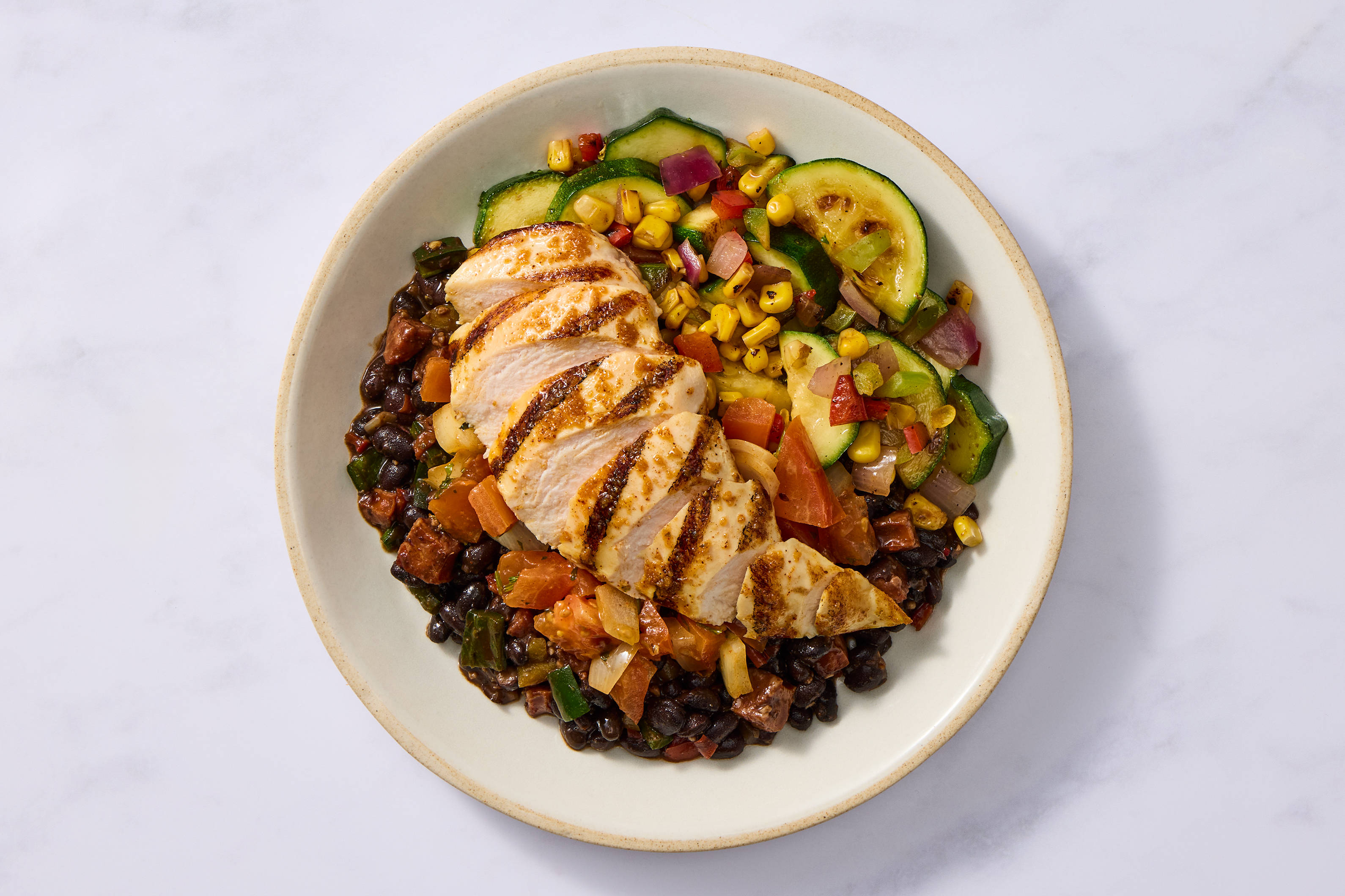 Smoky Chicken & Stewed Black Beans