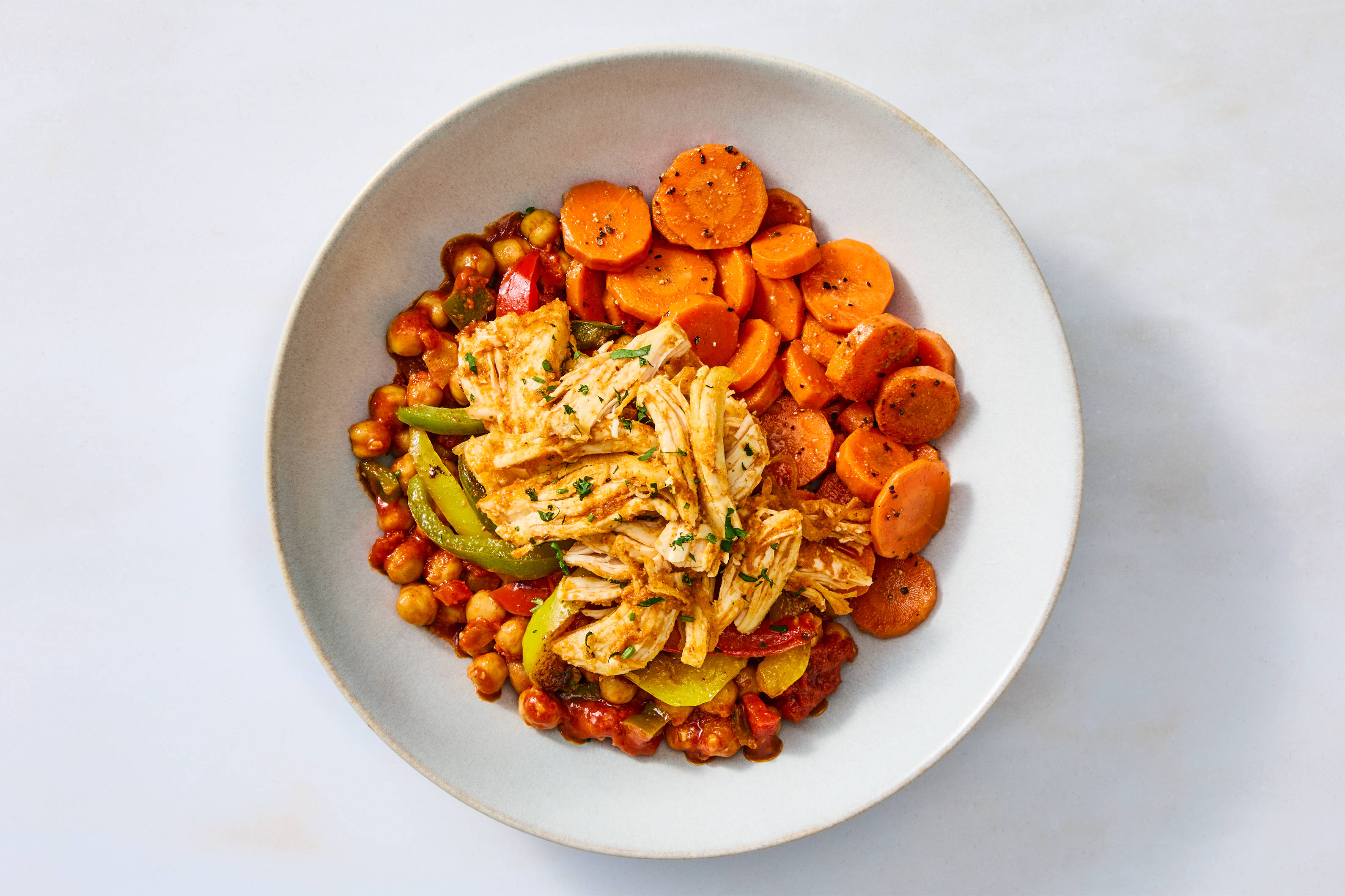 North African-Style Shredded Chicken