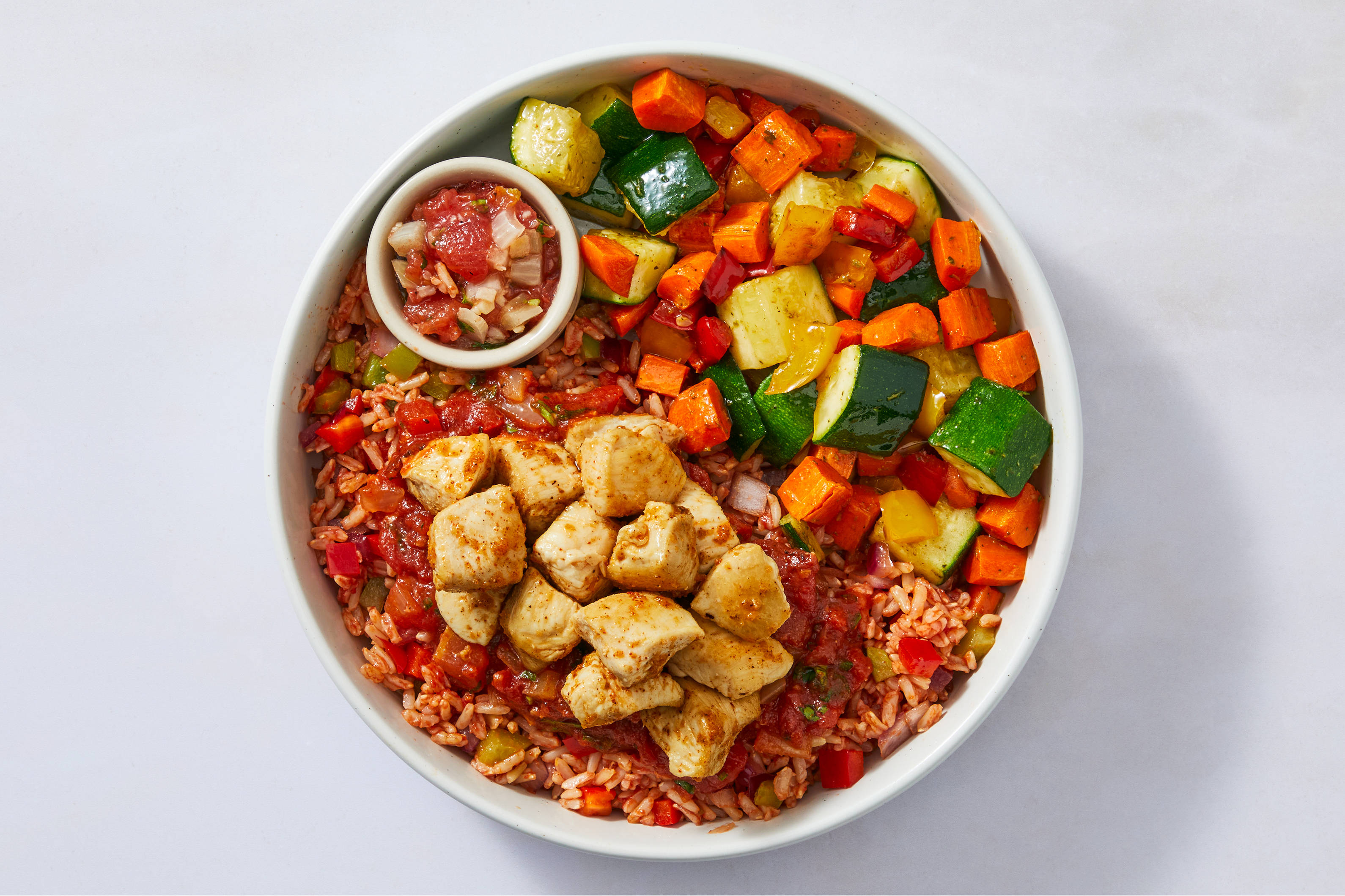 Tunisian-Spiced Tomato & Chicken Bowl