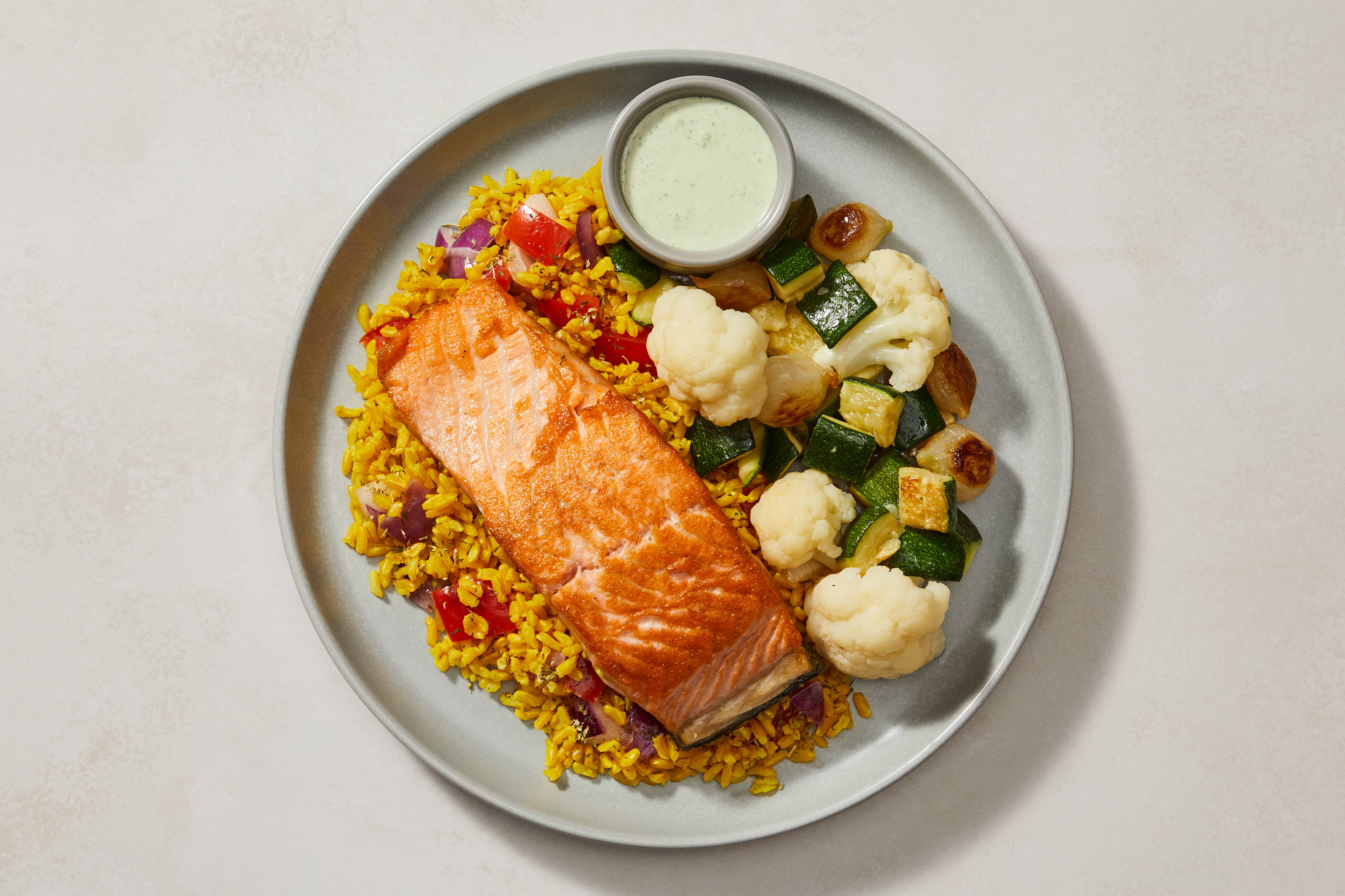 Tzatziki Salmon & Lemon Rice