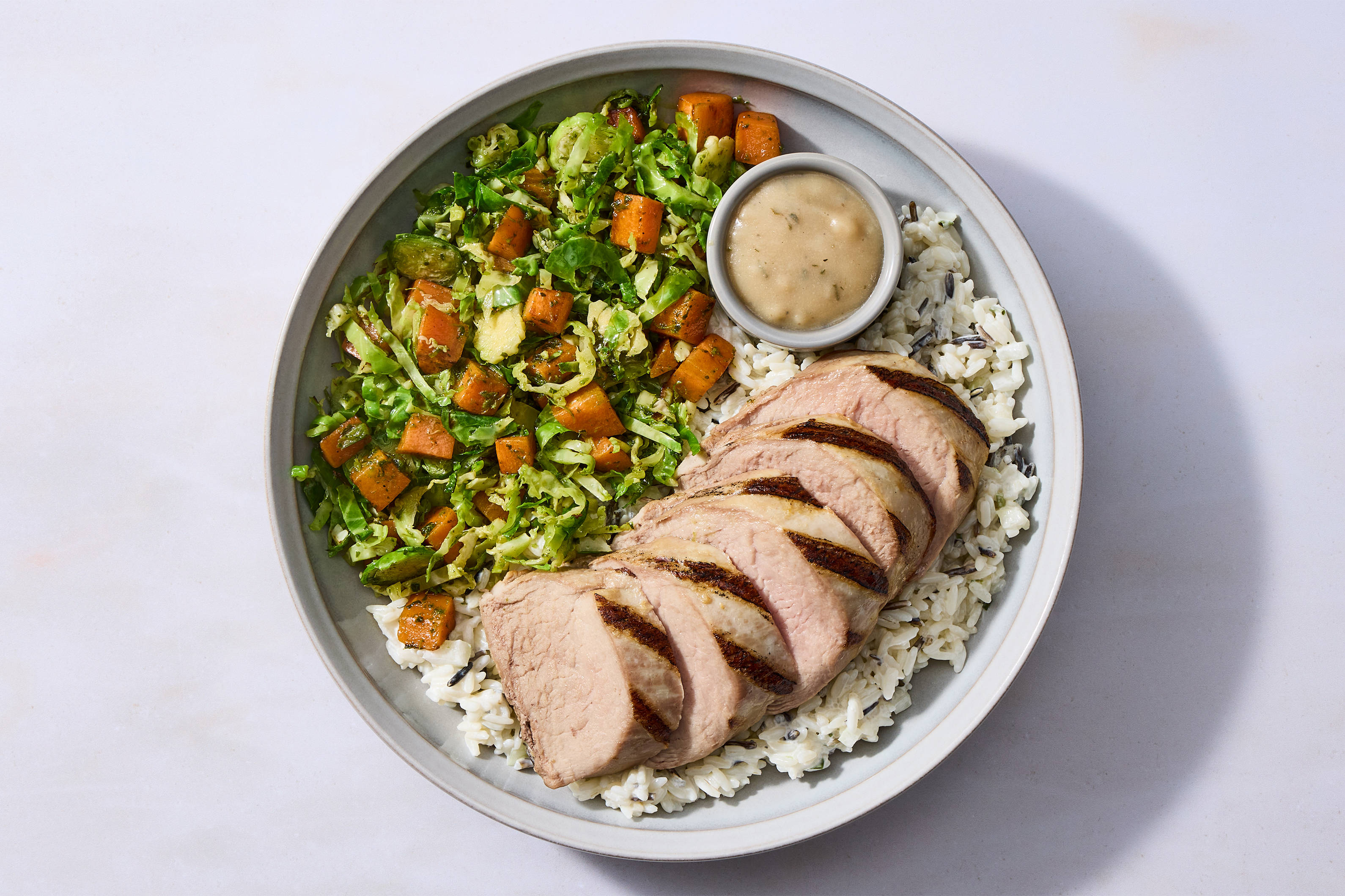 Pork Tenderloin Jus Lie & Wild Rice