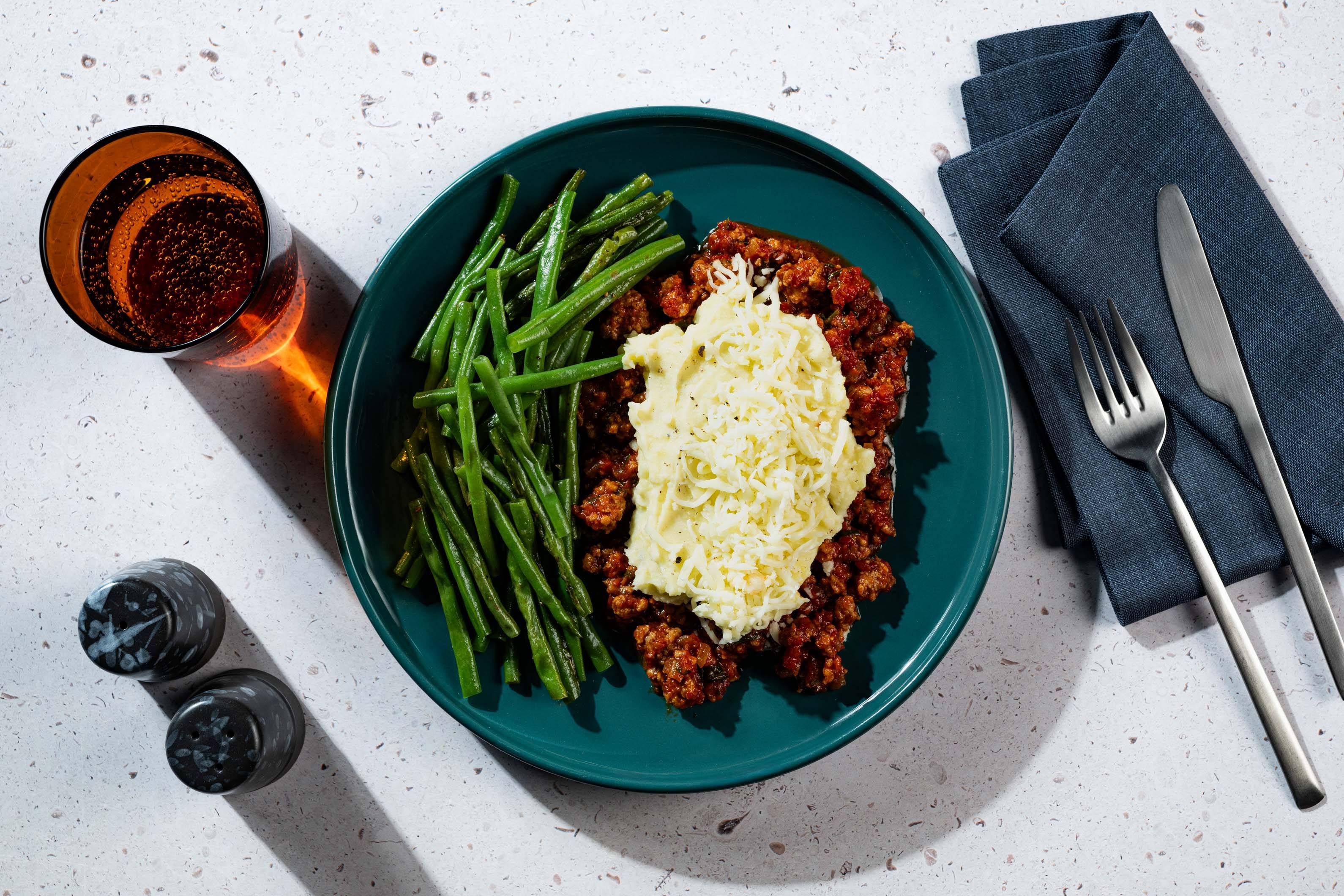 Shepherd’s pie med hakket svinekød