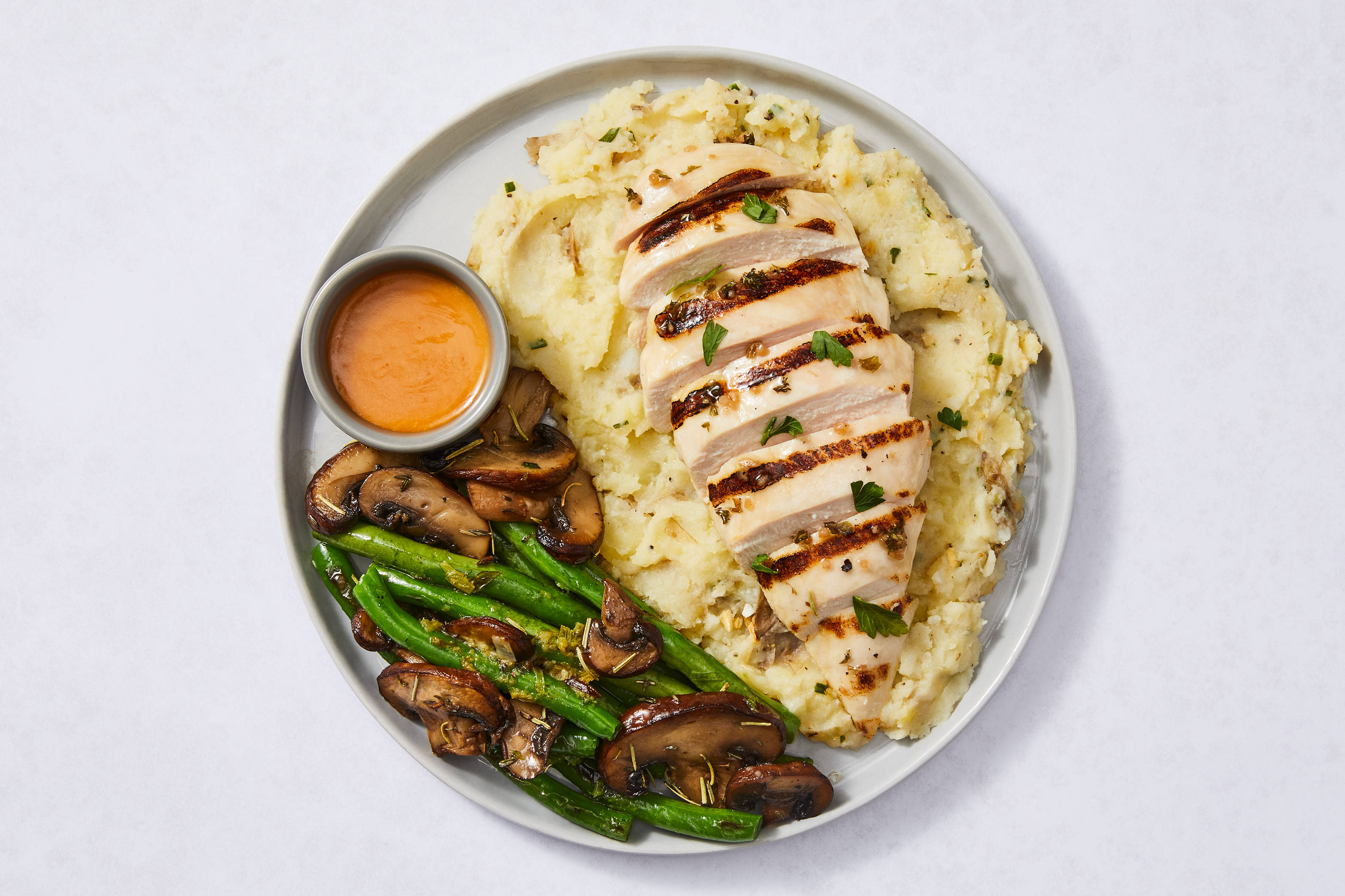 Browned Butter Grilled Chicken & Yukon Mash