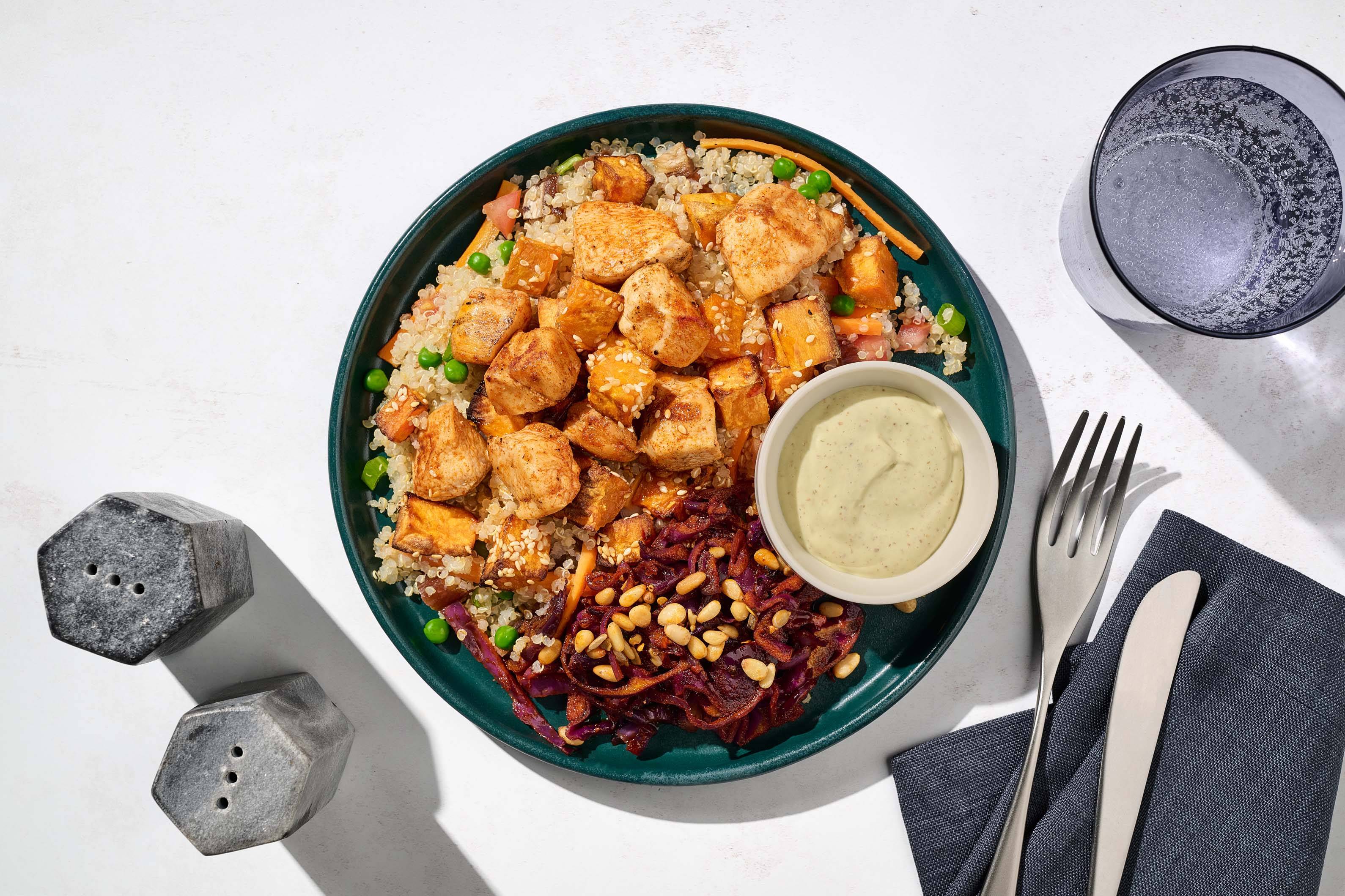 Levantine-Style Chicken Quinoa Bowl