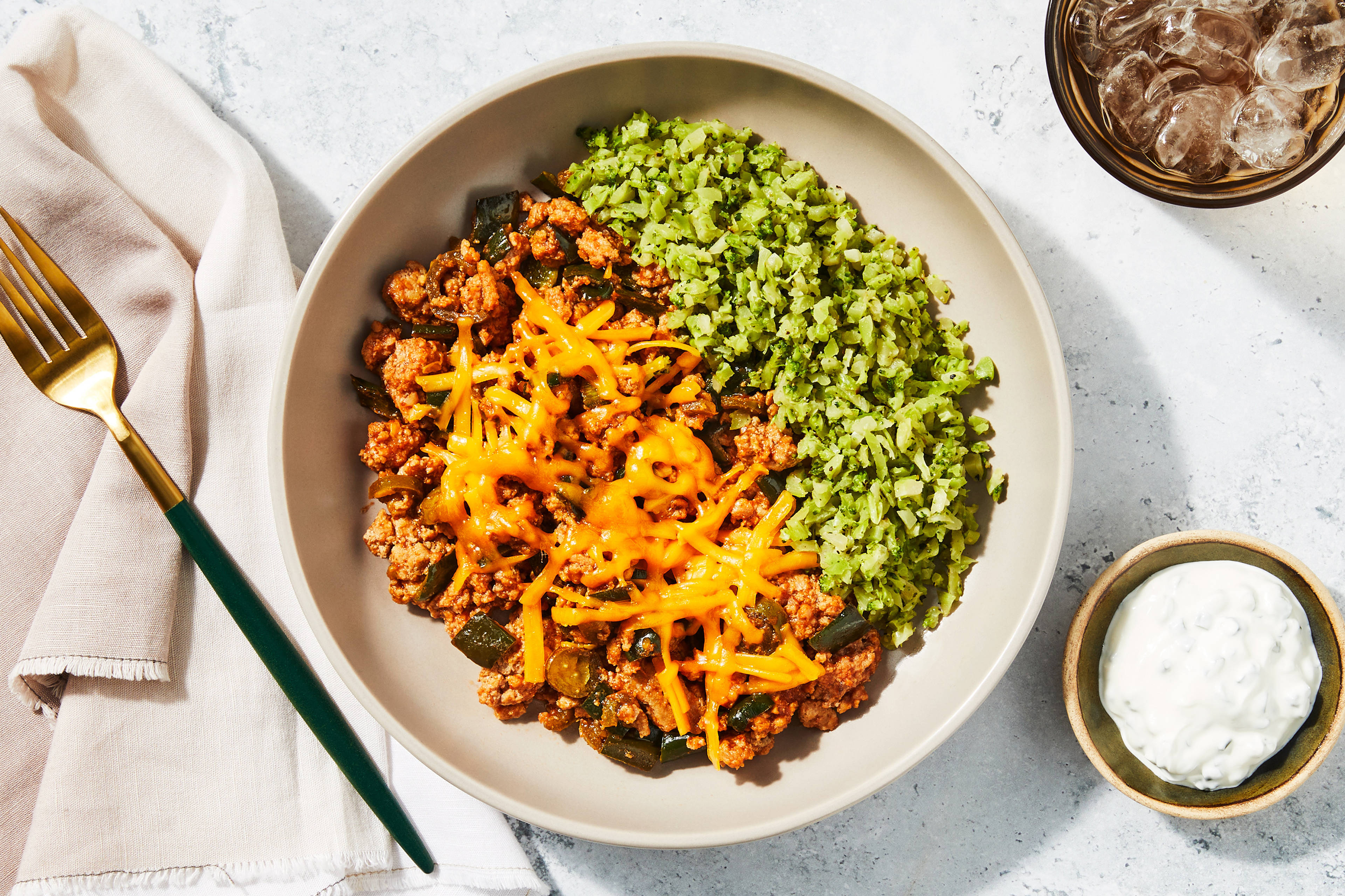 Spicy Turkey Poblano Bowl