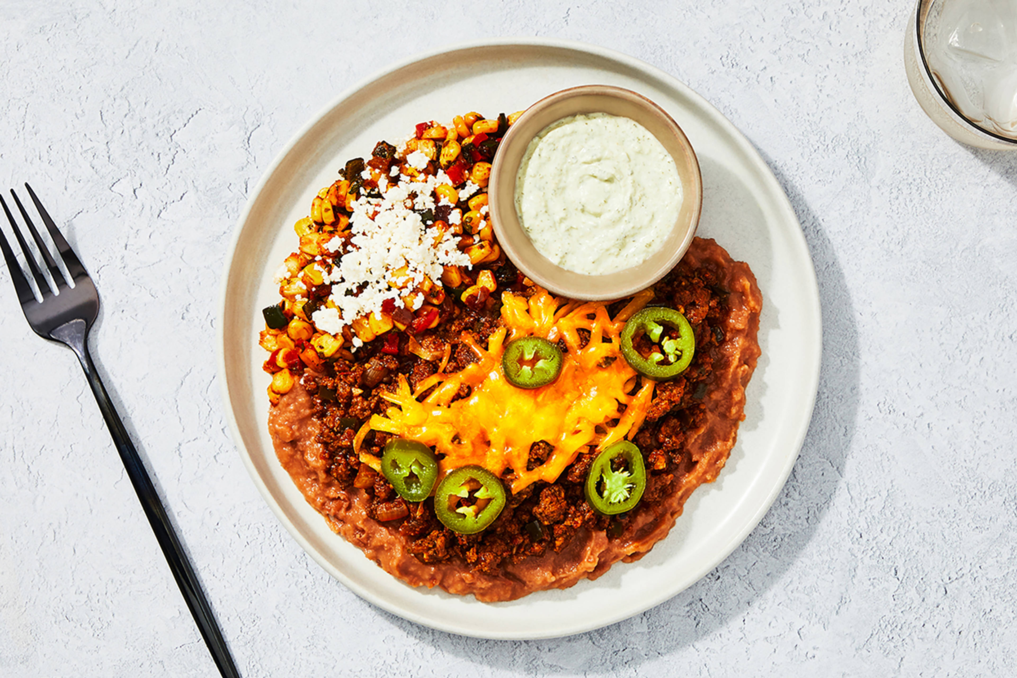Taco Bowl & Corn Salsa