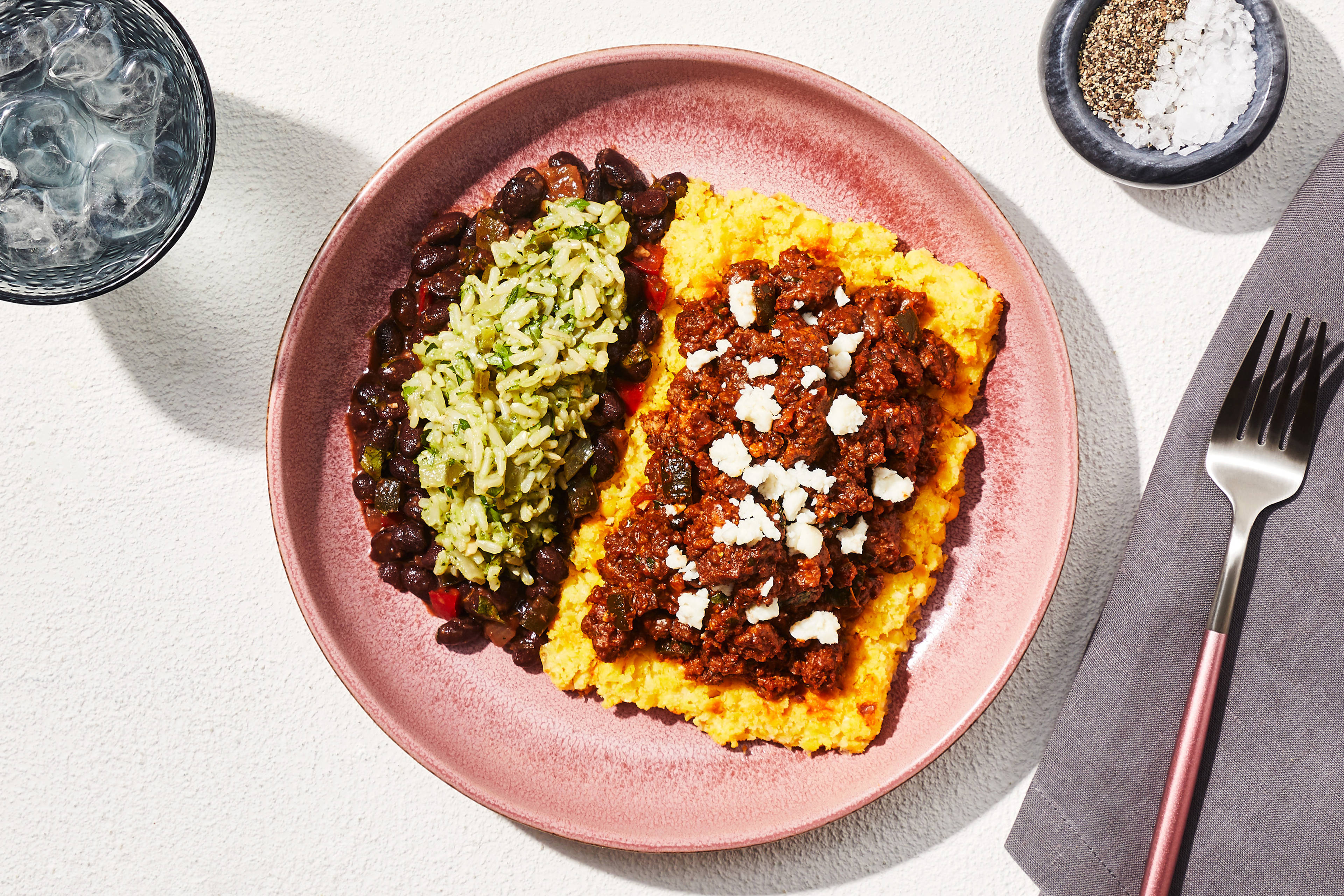 Red Chile Ground Beef Tamale Bowl