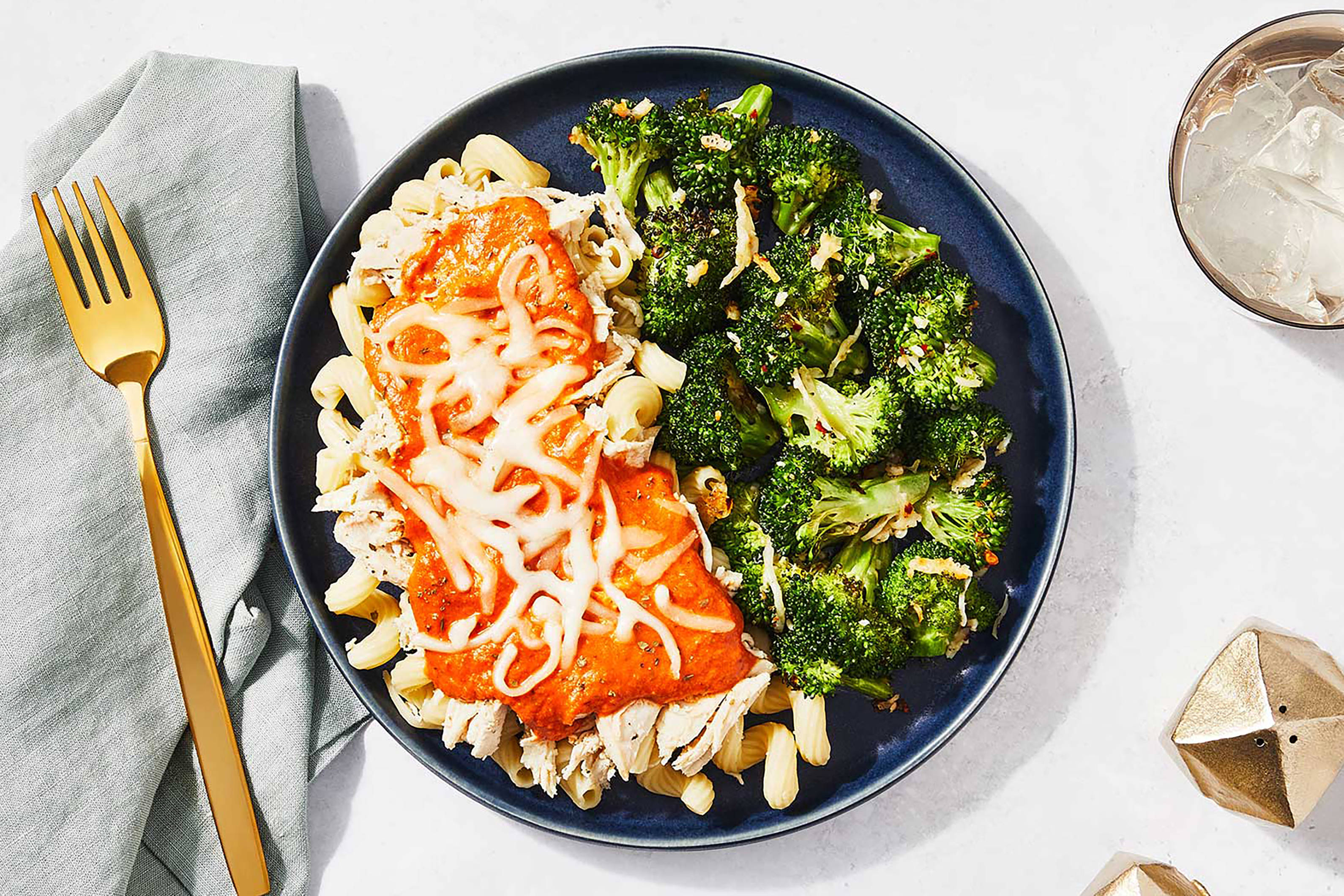 Shredded Chicken Vodka Pasta