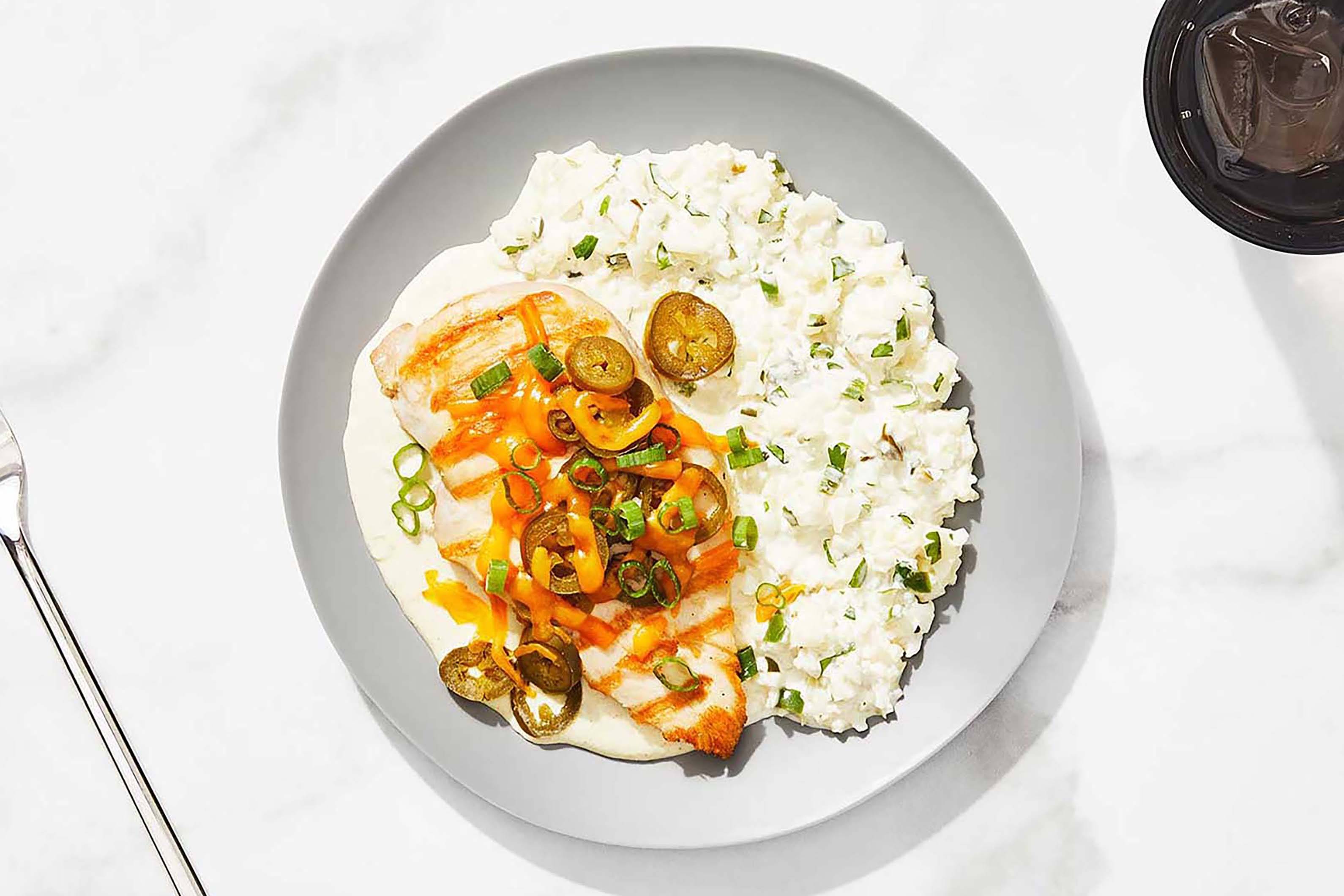 Poulet jalapeno, lime et cheddar