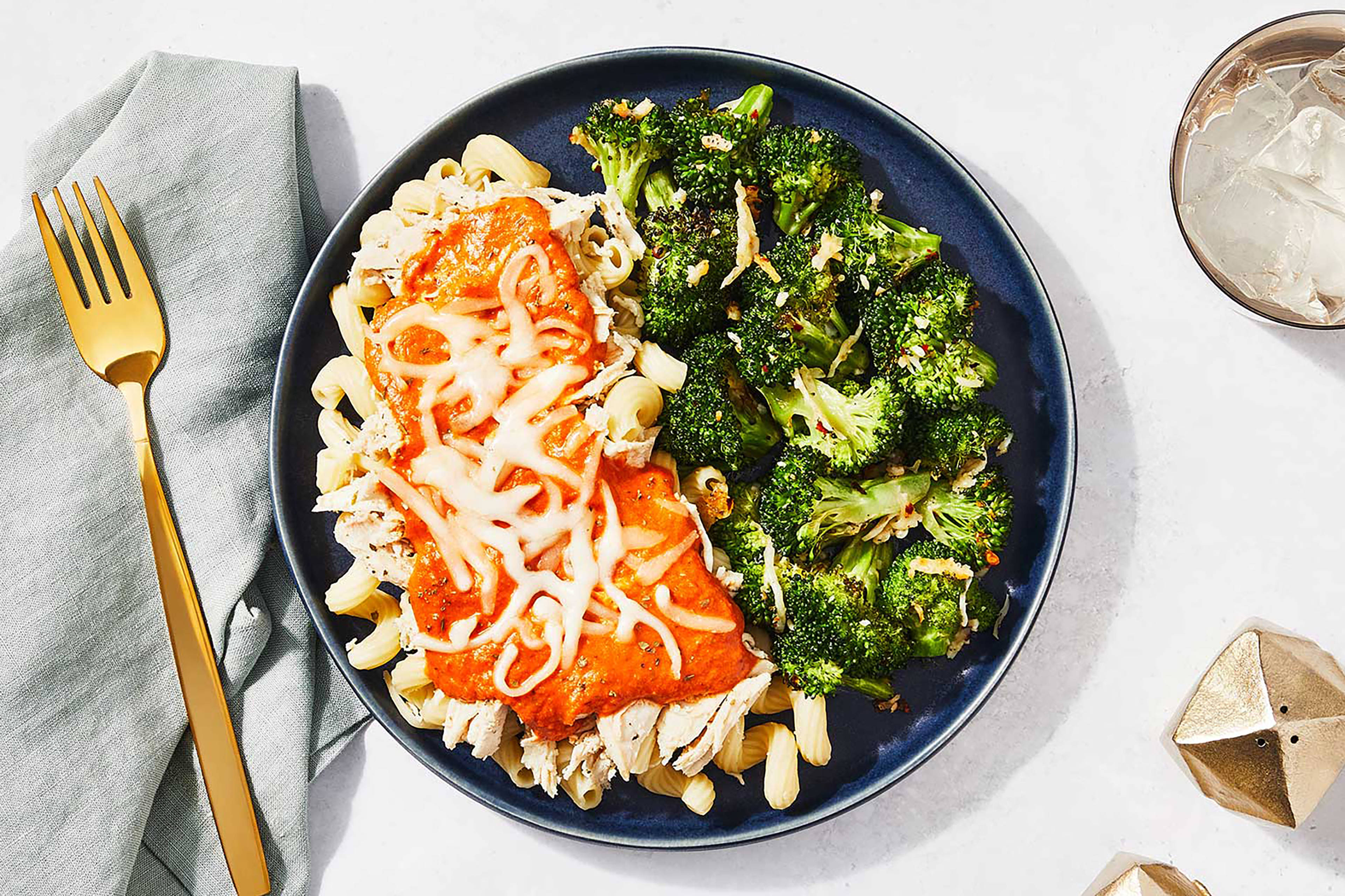 Shredded Chicken Vodka Pasta