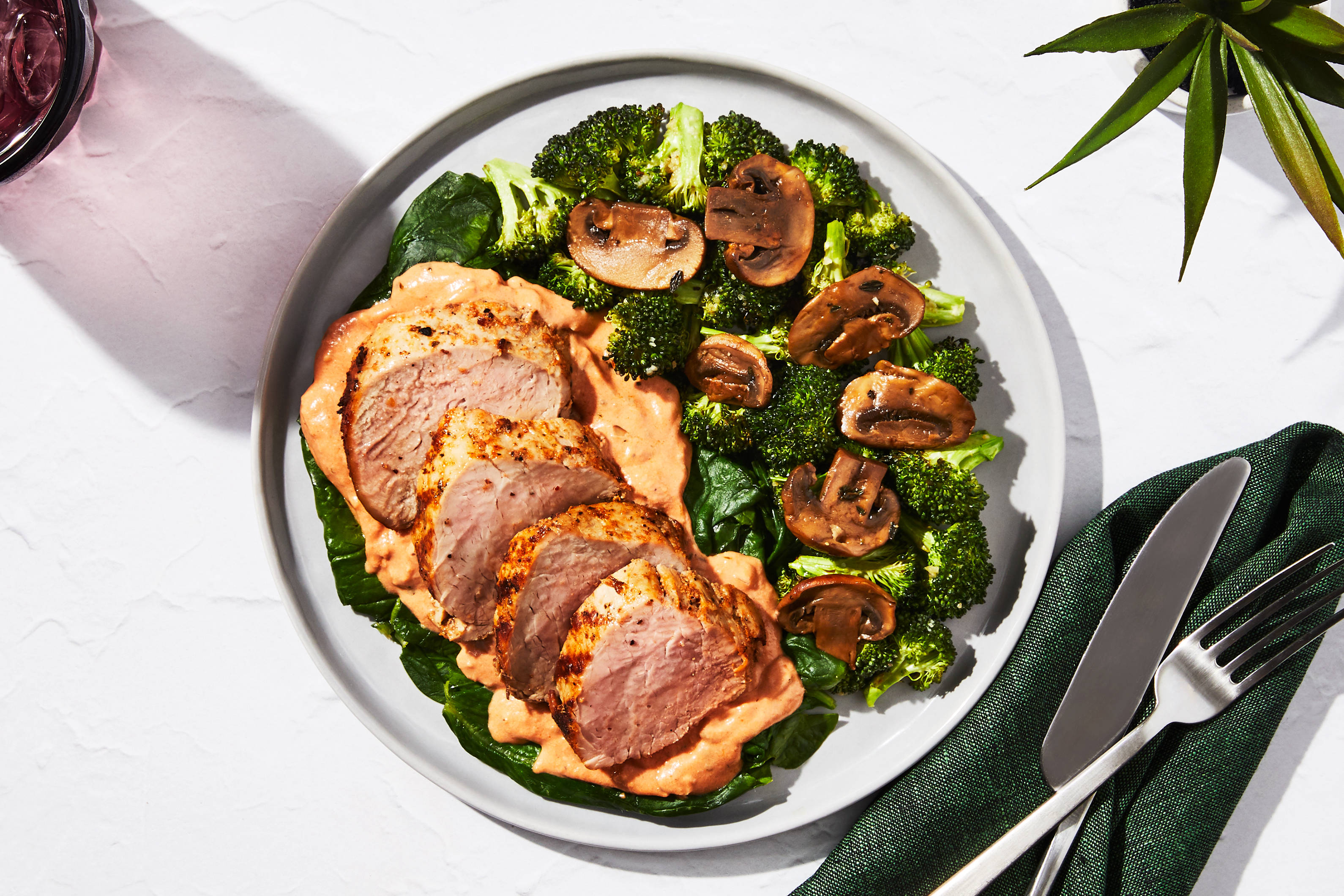 Creamy Tomato Pork Tenderloin