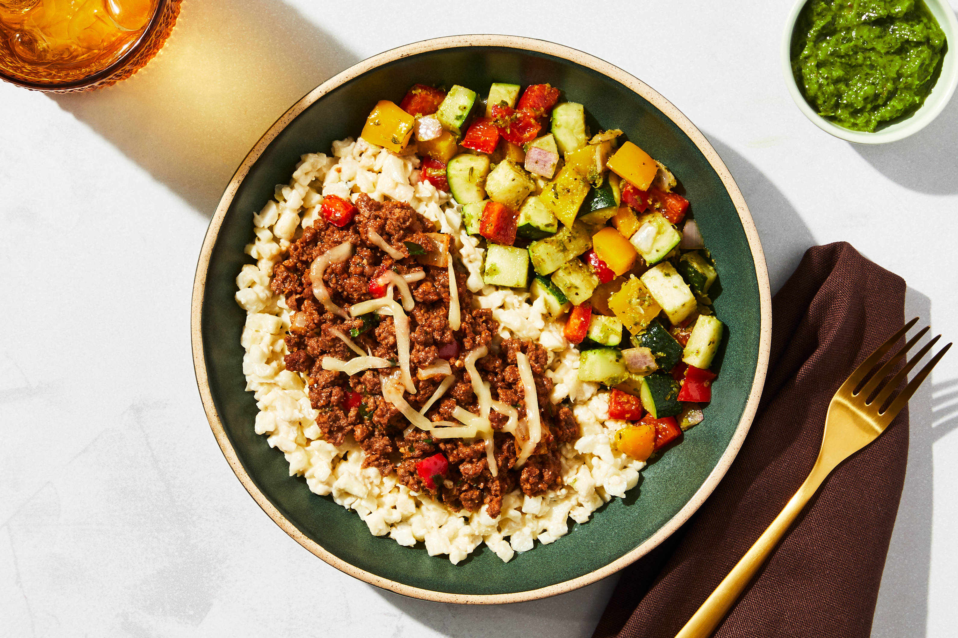 Chimichurri Ground Beef Bowl