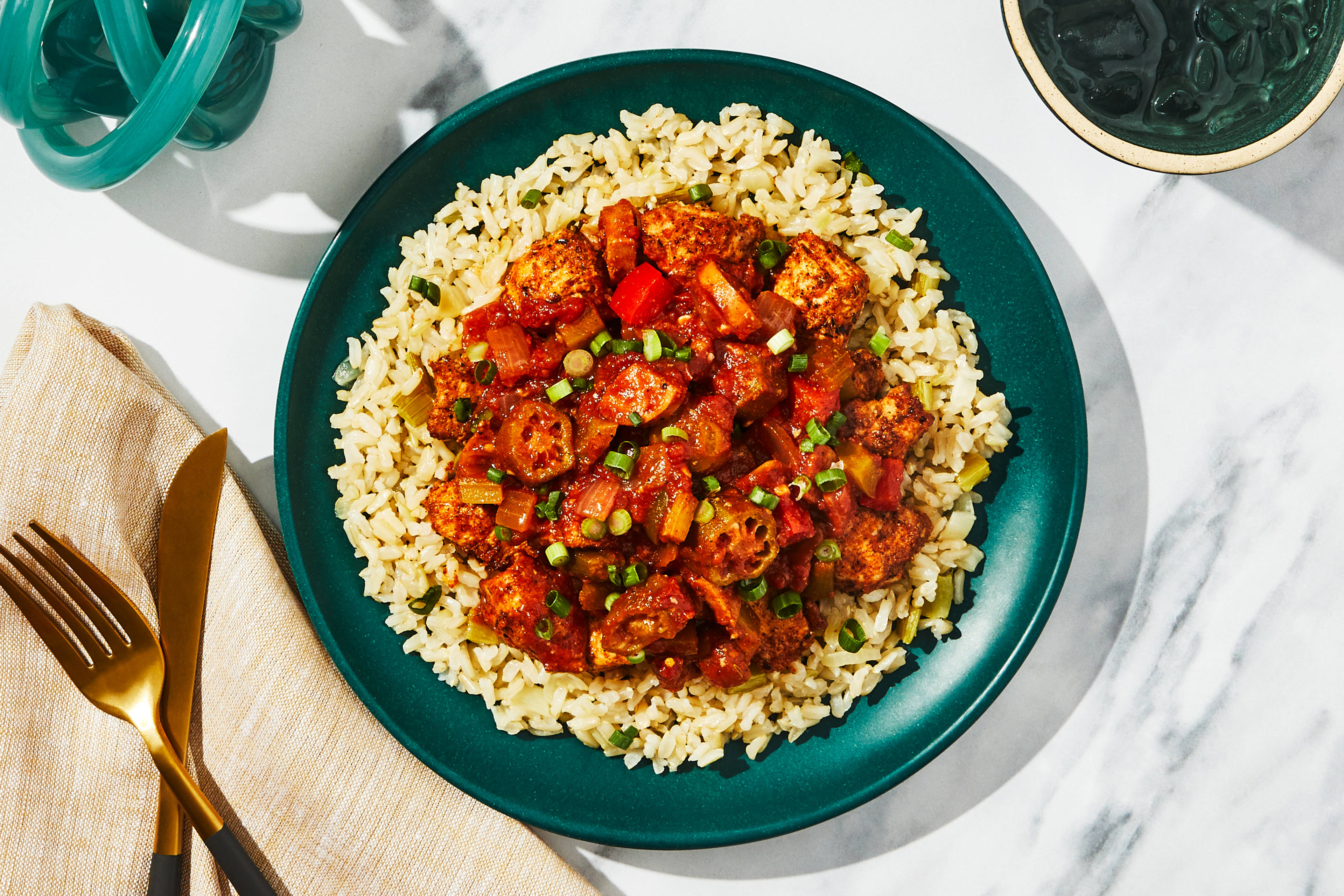 Creole Chicken & Okra Jambalaya