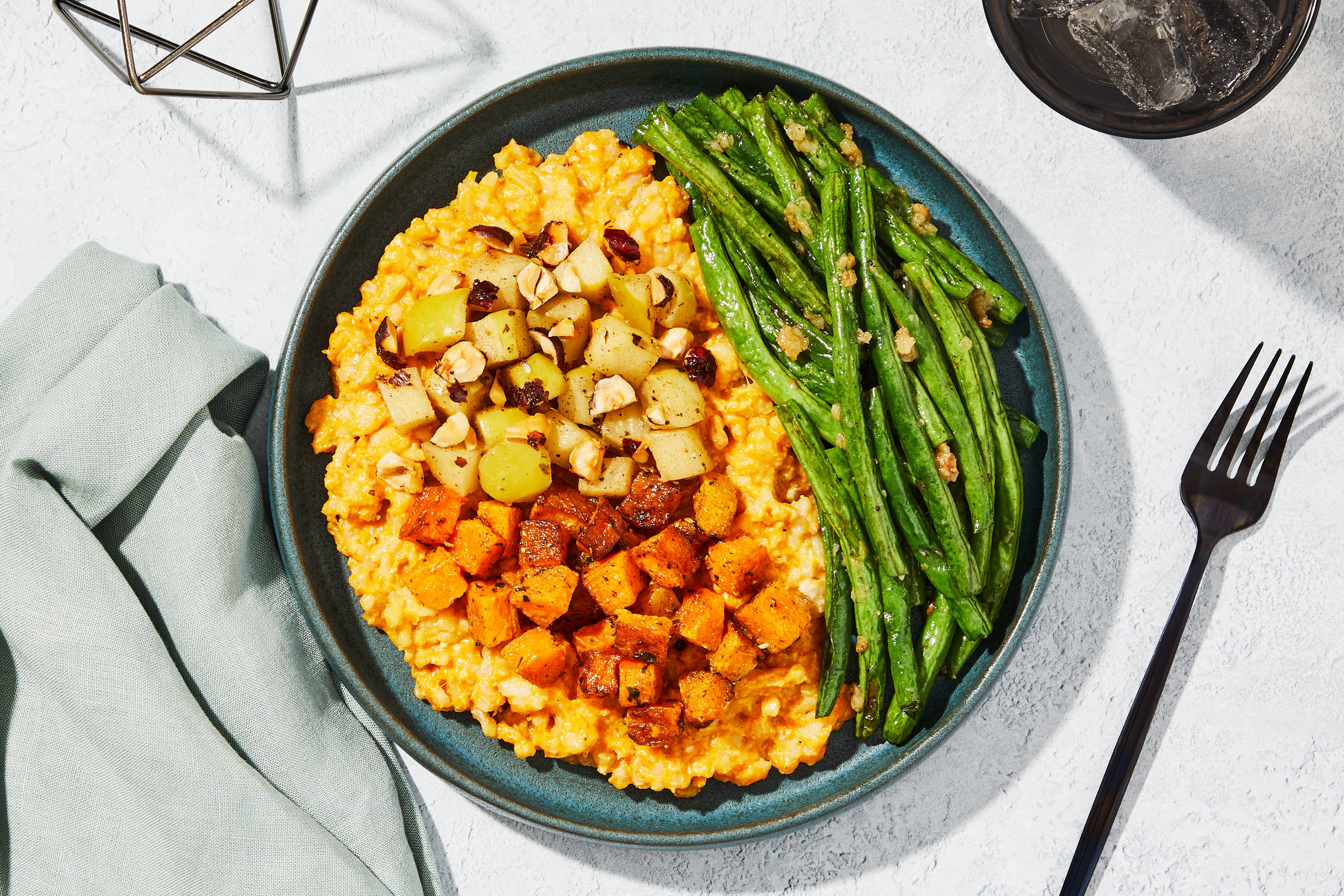 Butternut Squash Risotto + Chicken