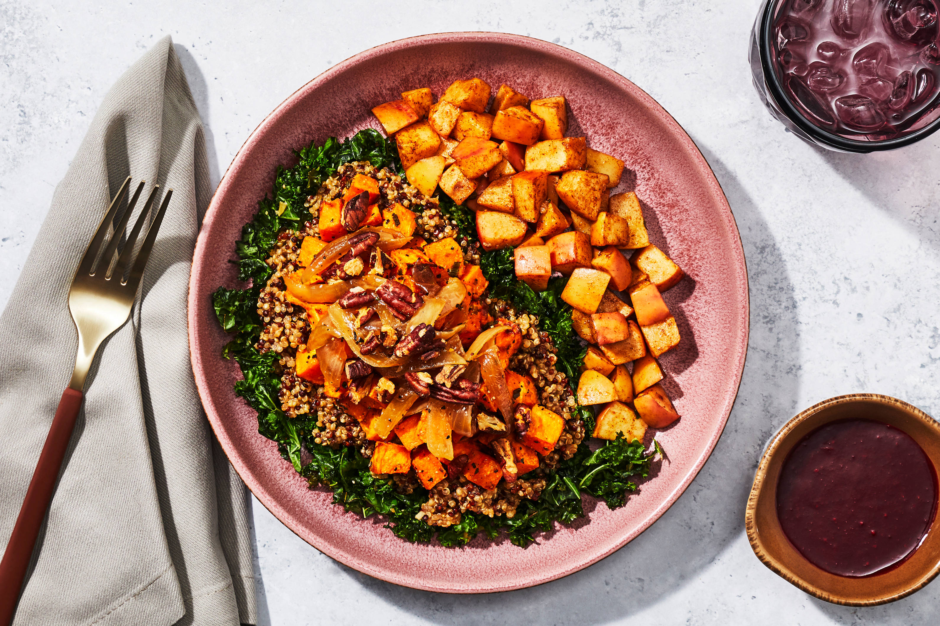 Sweet Potato, Kale & Quinoa + Chicken
