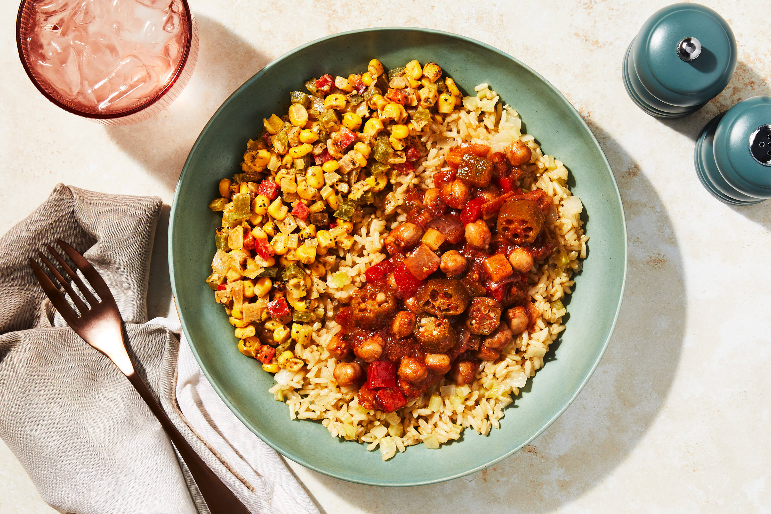 Cajun Chickpea & Okra Stew