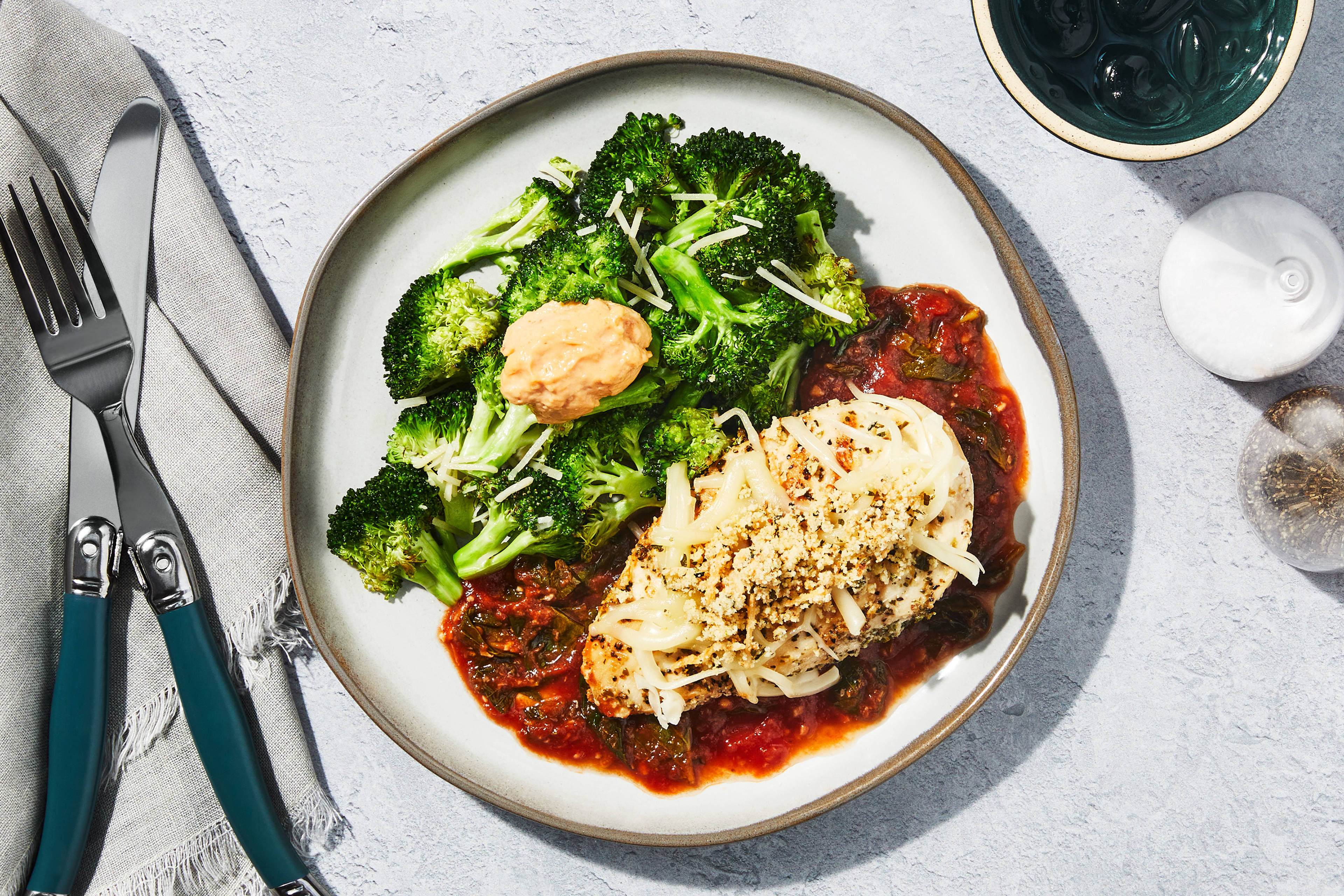 Poulet grillé au parmesan