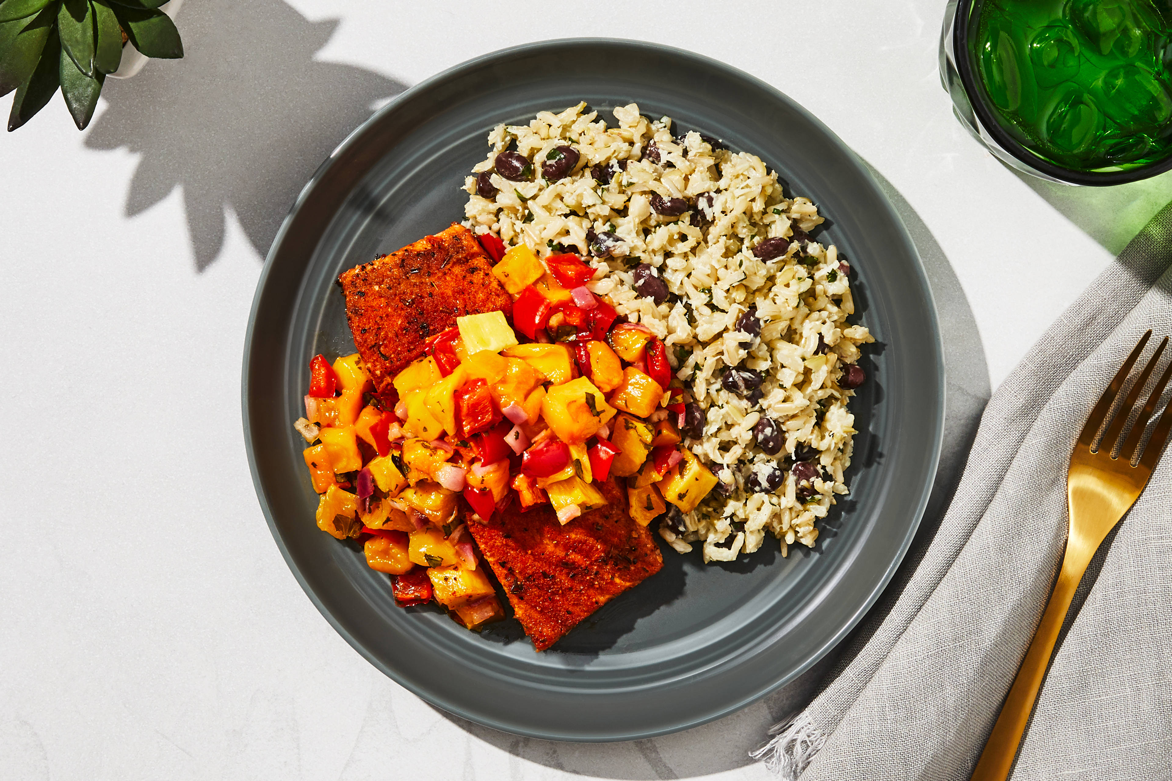 Saumon en salsa de mangues