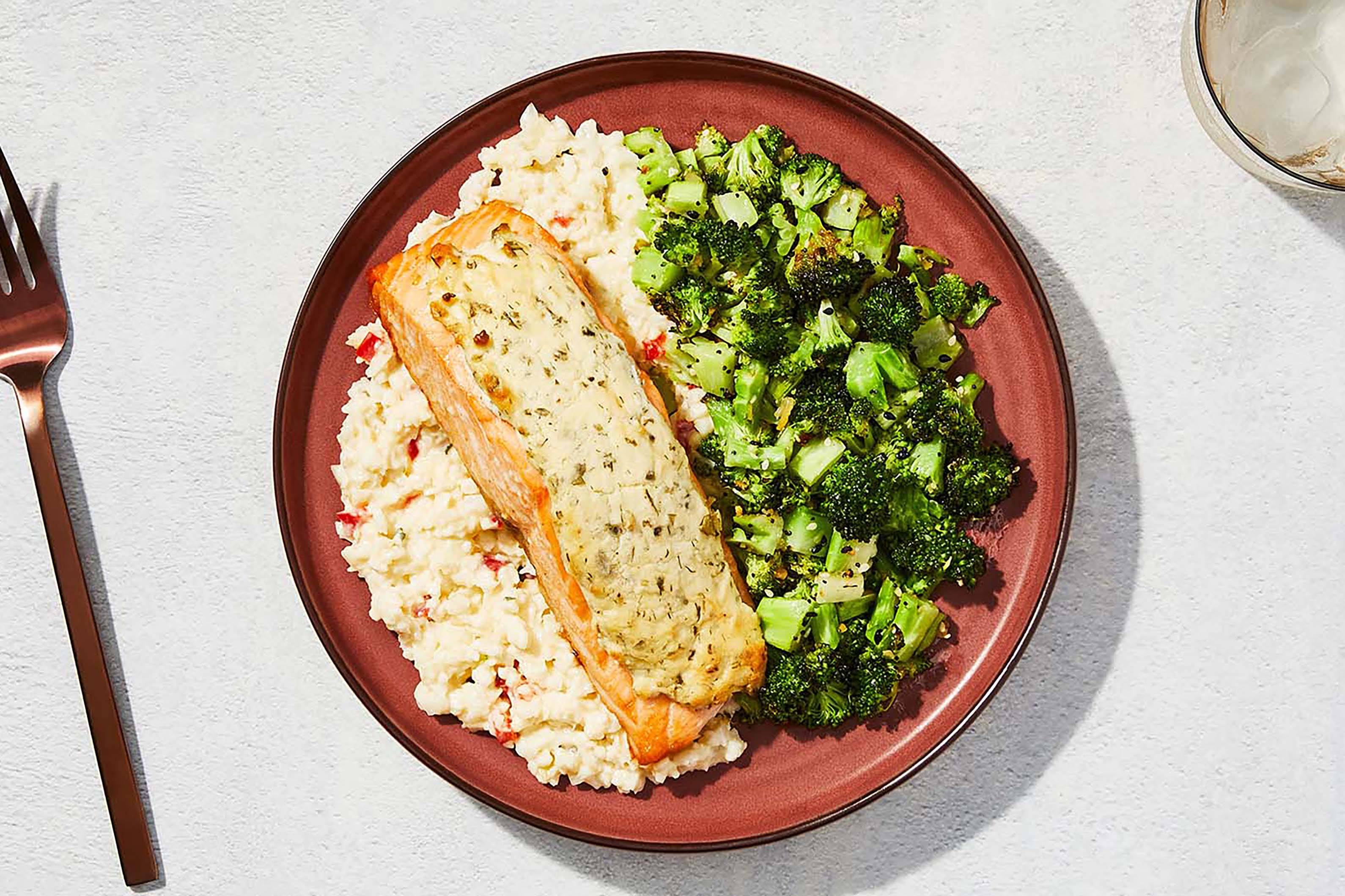 Herb Cream Cheese Salmon